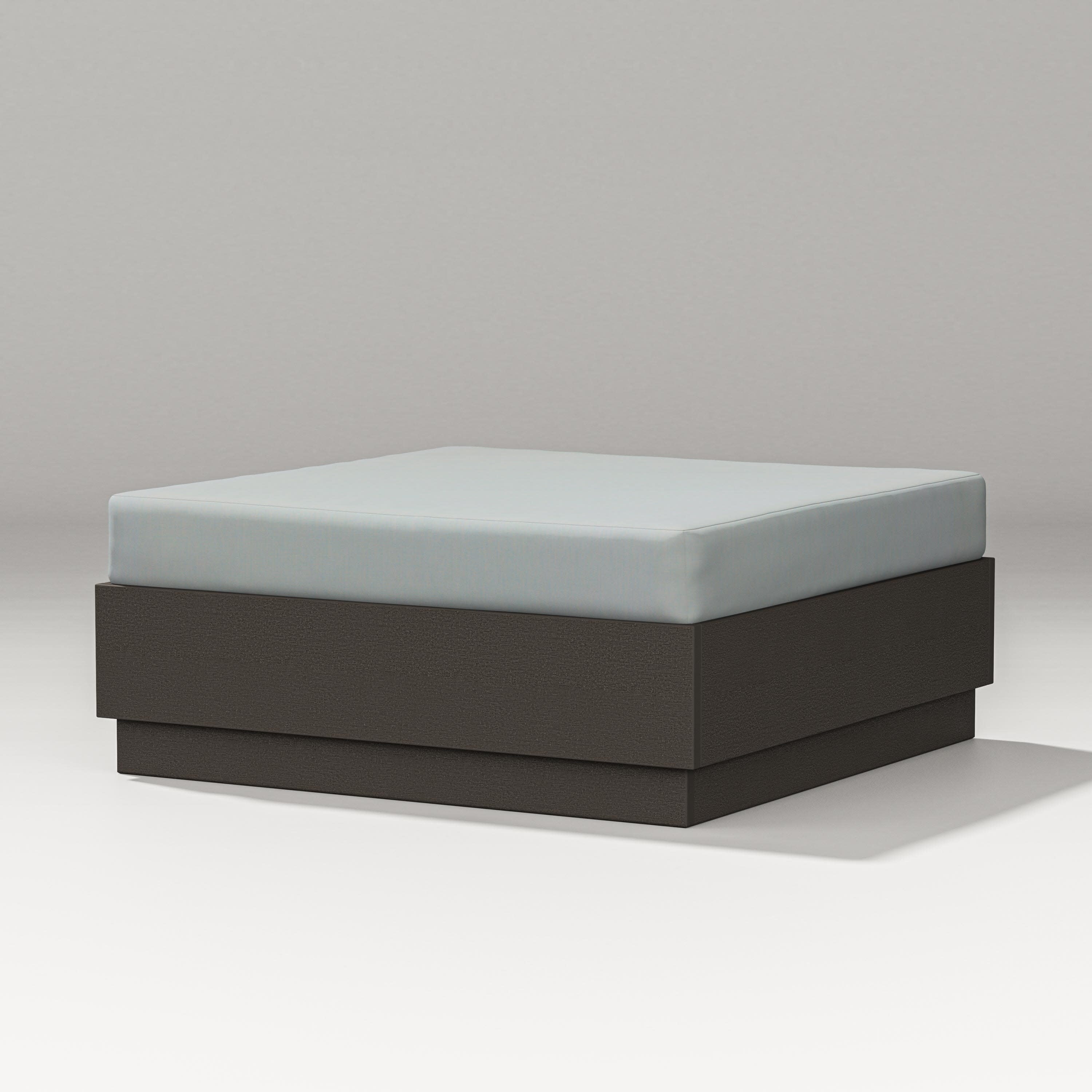 Elevate Lounge Ottoman in Vintage Coffee / Spa