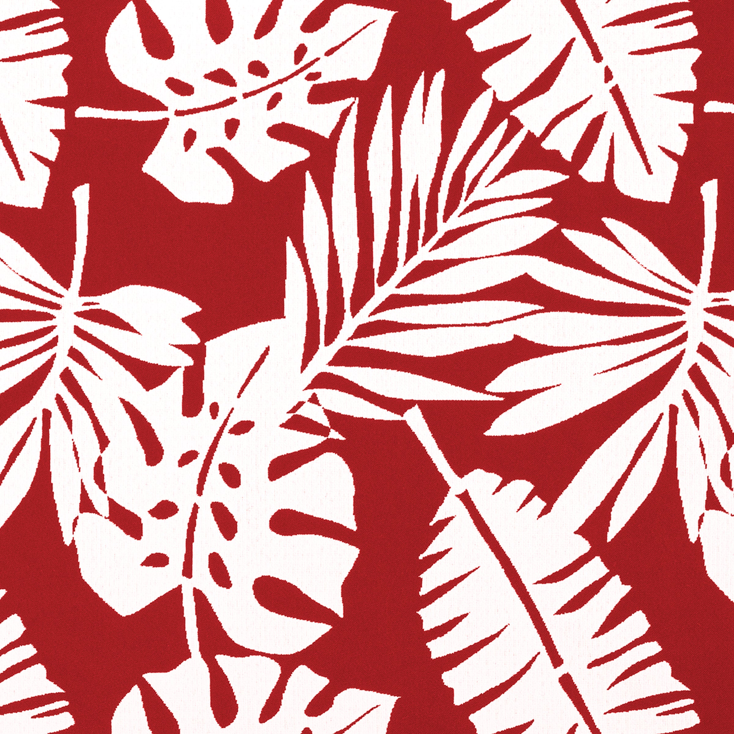 Leaf Crimson Performance Fabric Sample