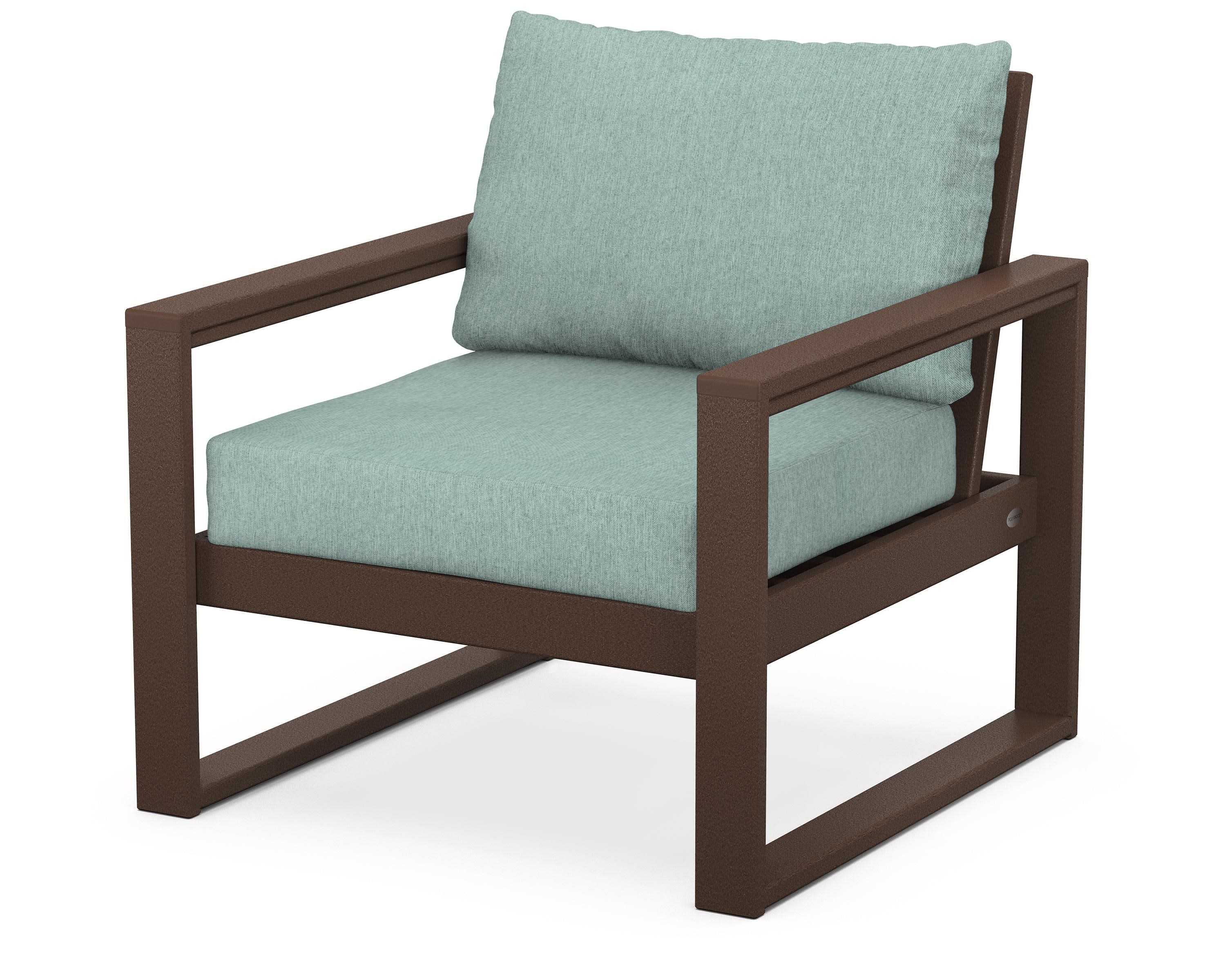 EDGE Club Chair in Mahogany / Glacier Spa