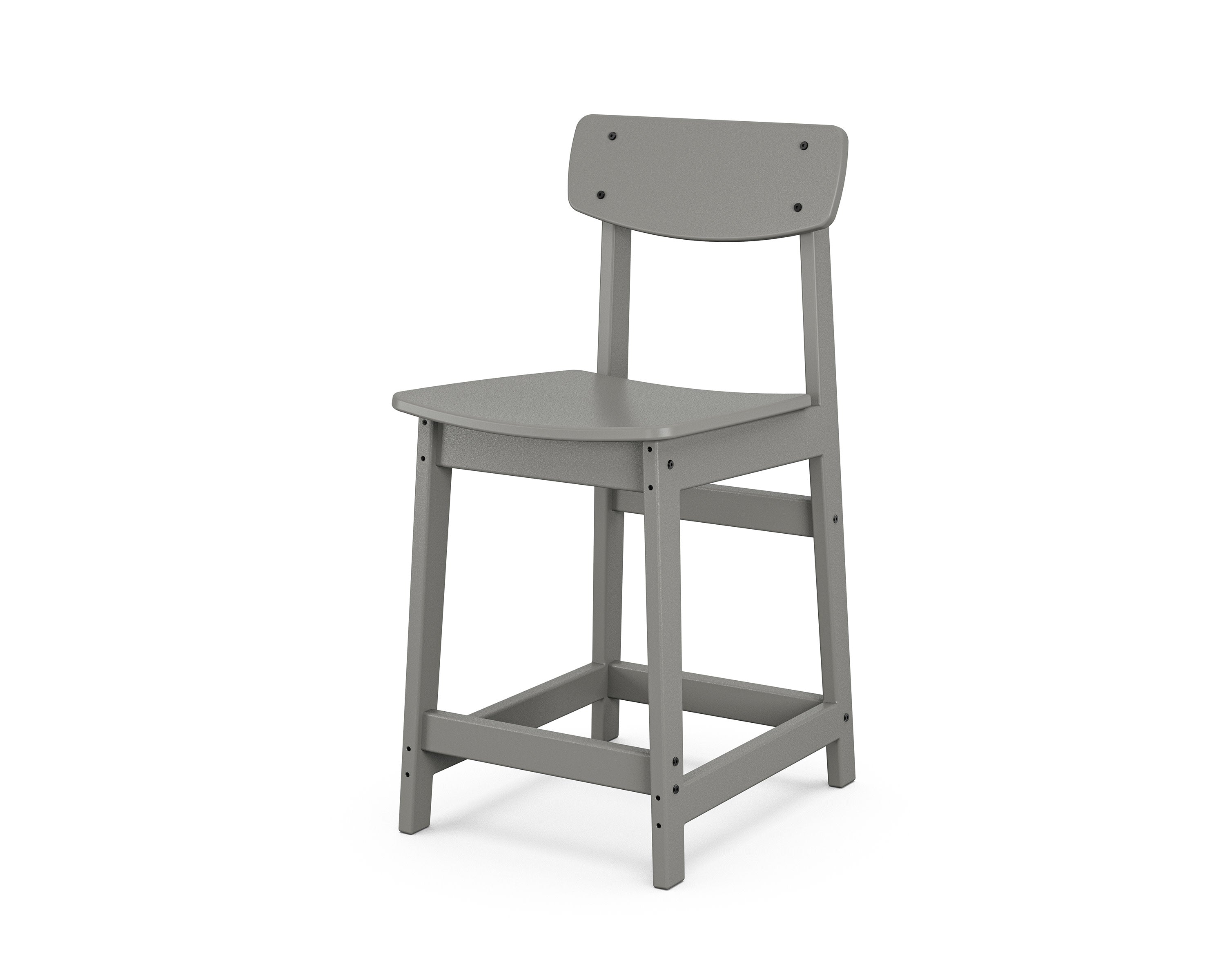 Modern Studio Urban Counter Chair in Slate Grey