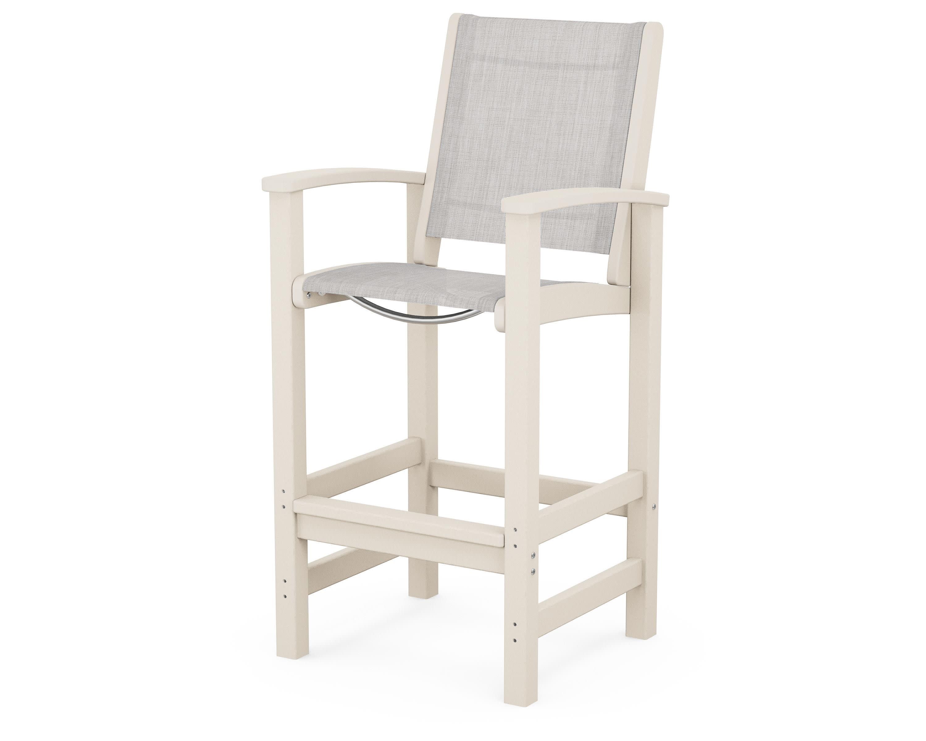 Coastal Bar Chair in Sand / Parchment Sling
