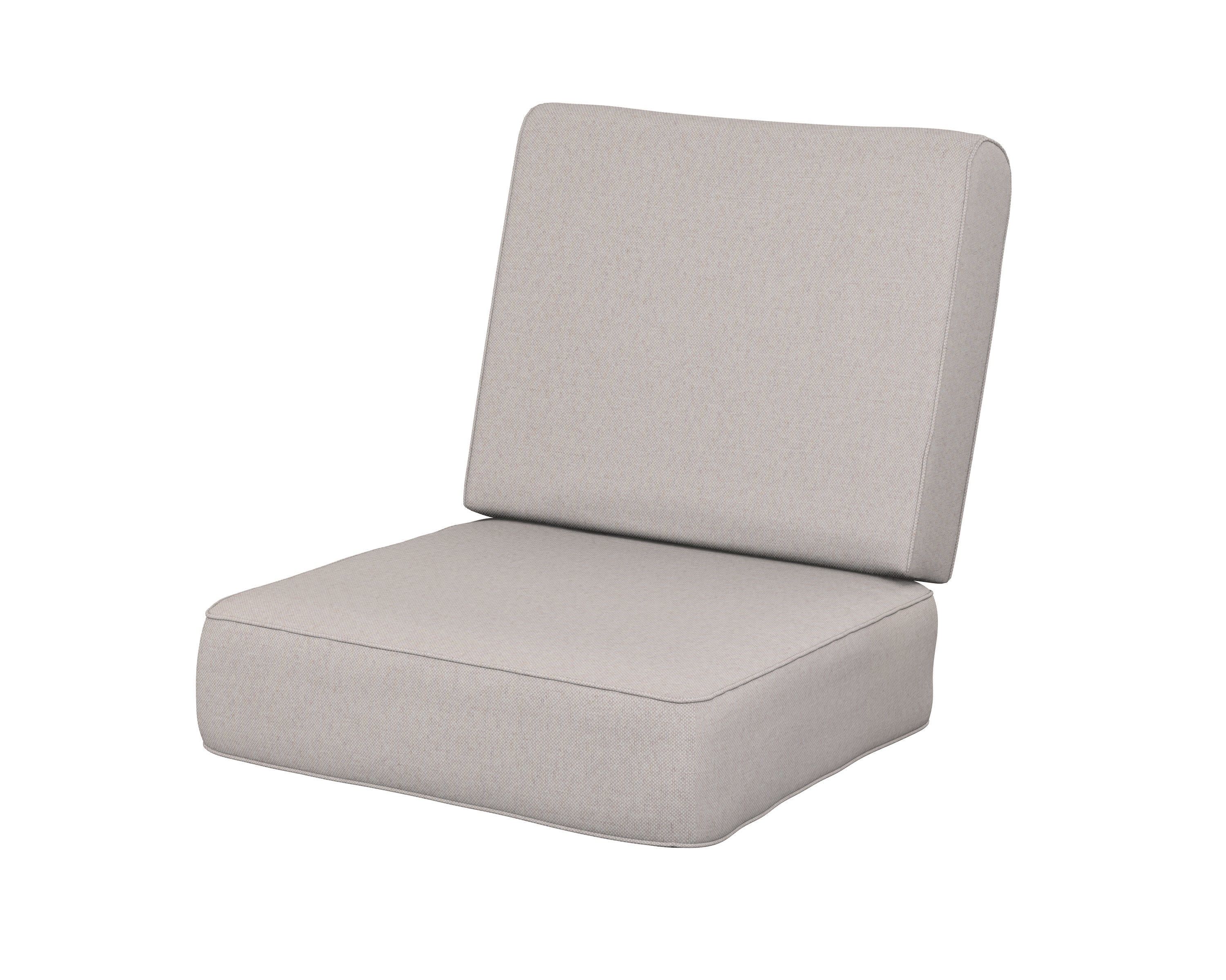 Ateeva Harbour Seat and Back Cushion in Dune Burlap