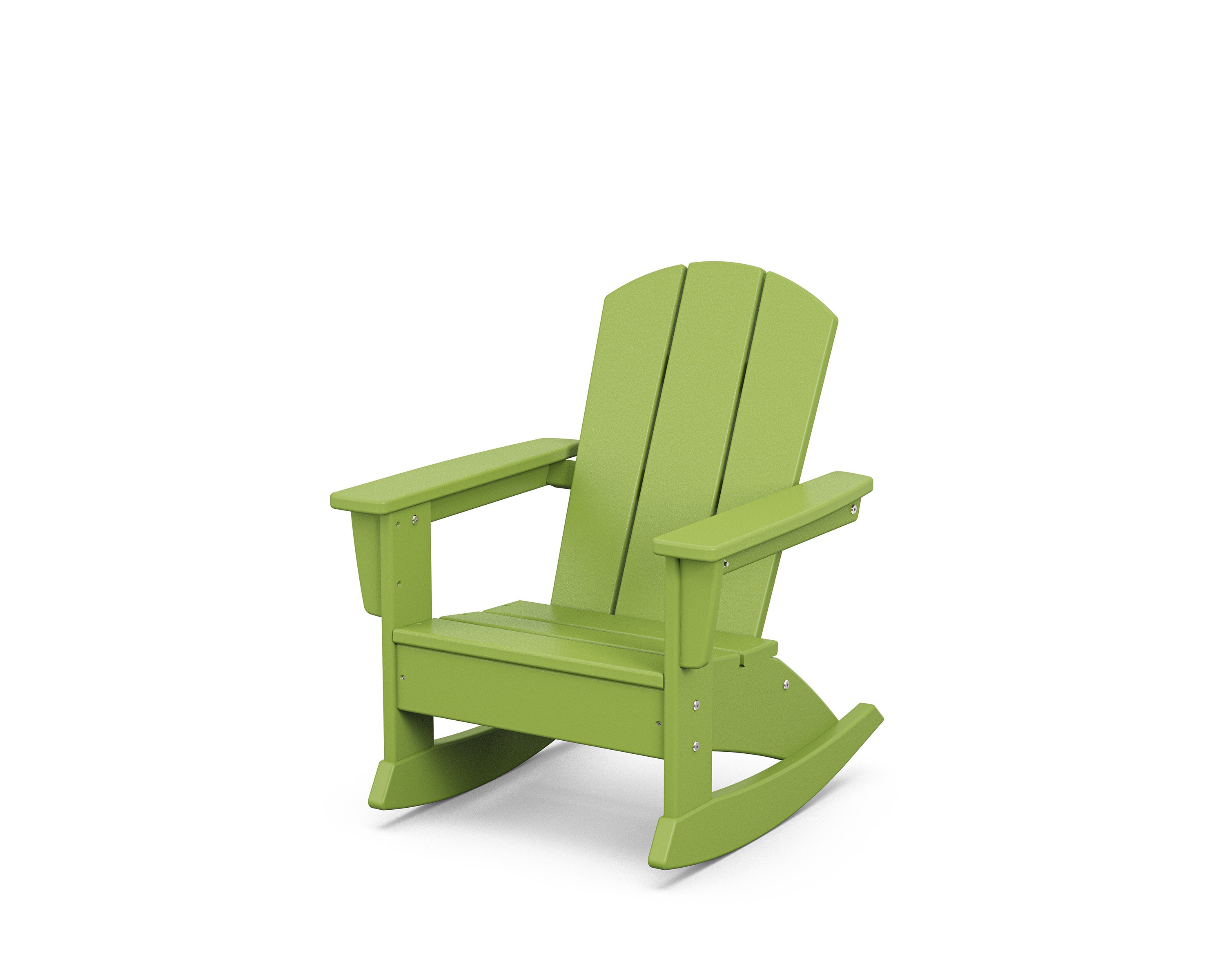 Kids Nautical Adirondack Rocking Chair in Lime