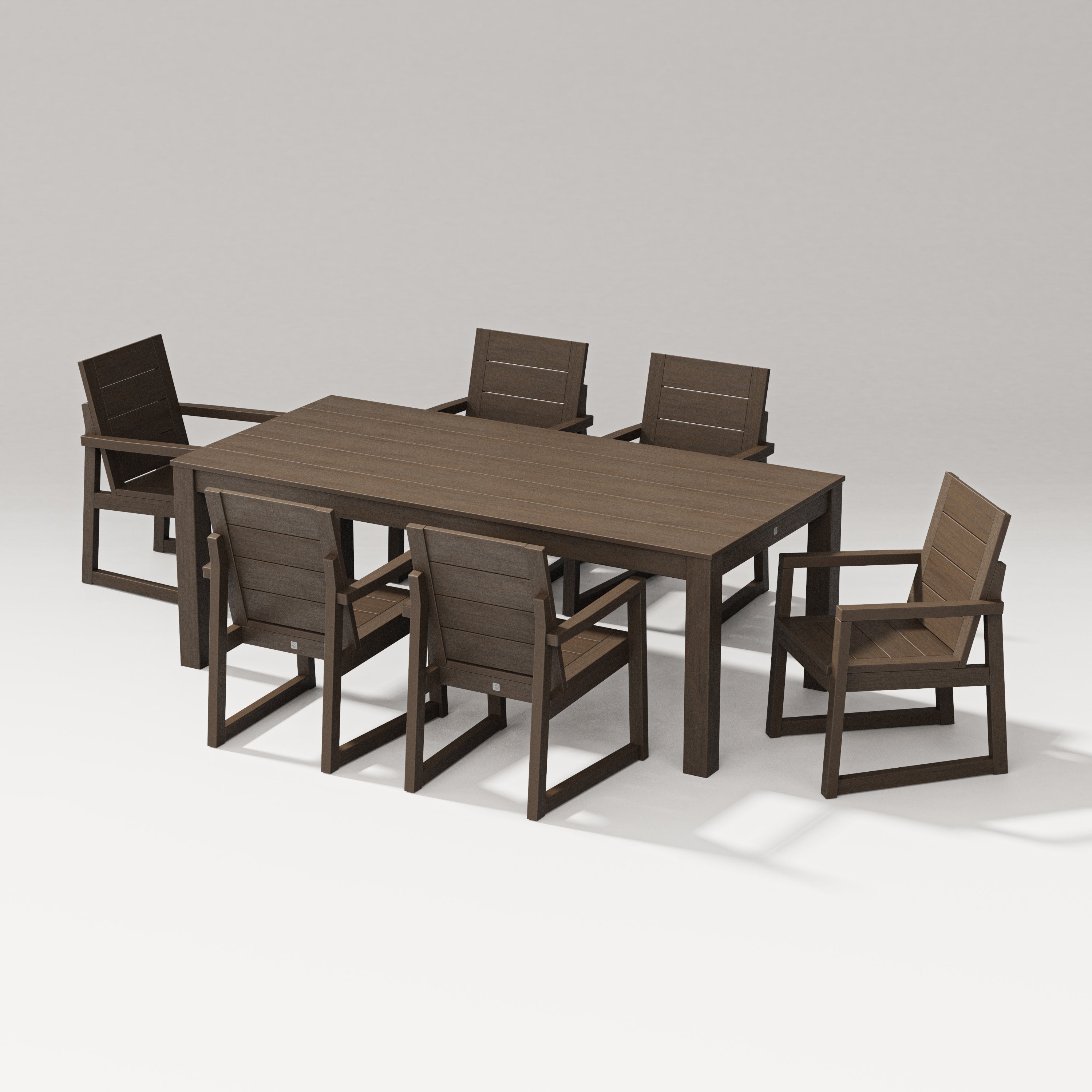 Elevate 7-Piece Parsons Table Dining Set in Kona