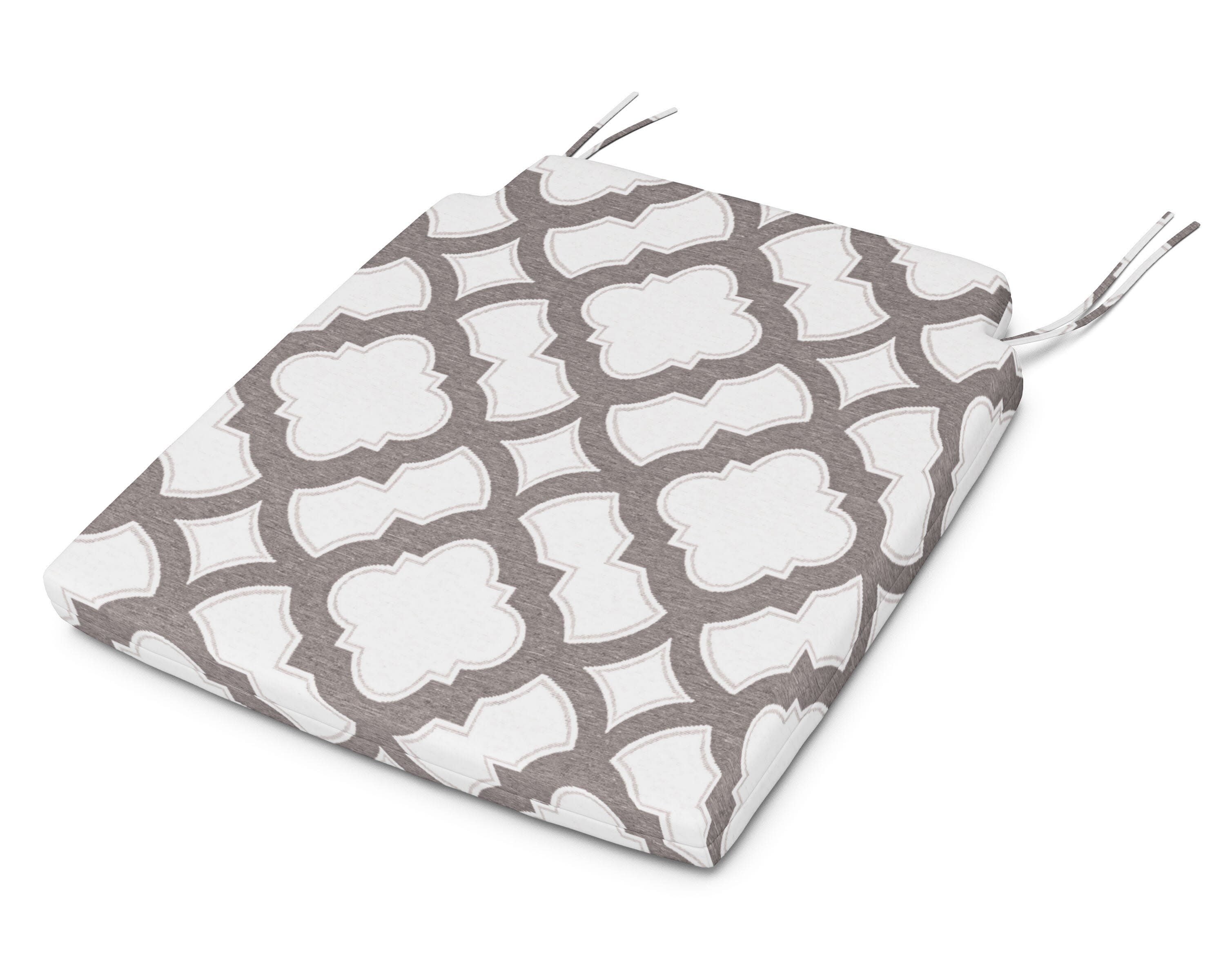 Savannah Dining Seat Pad in Trellis Grey Mist