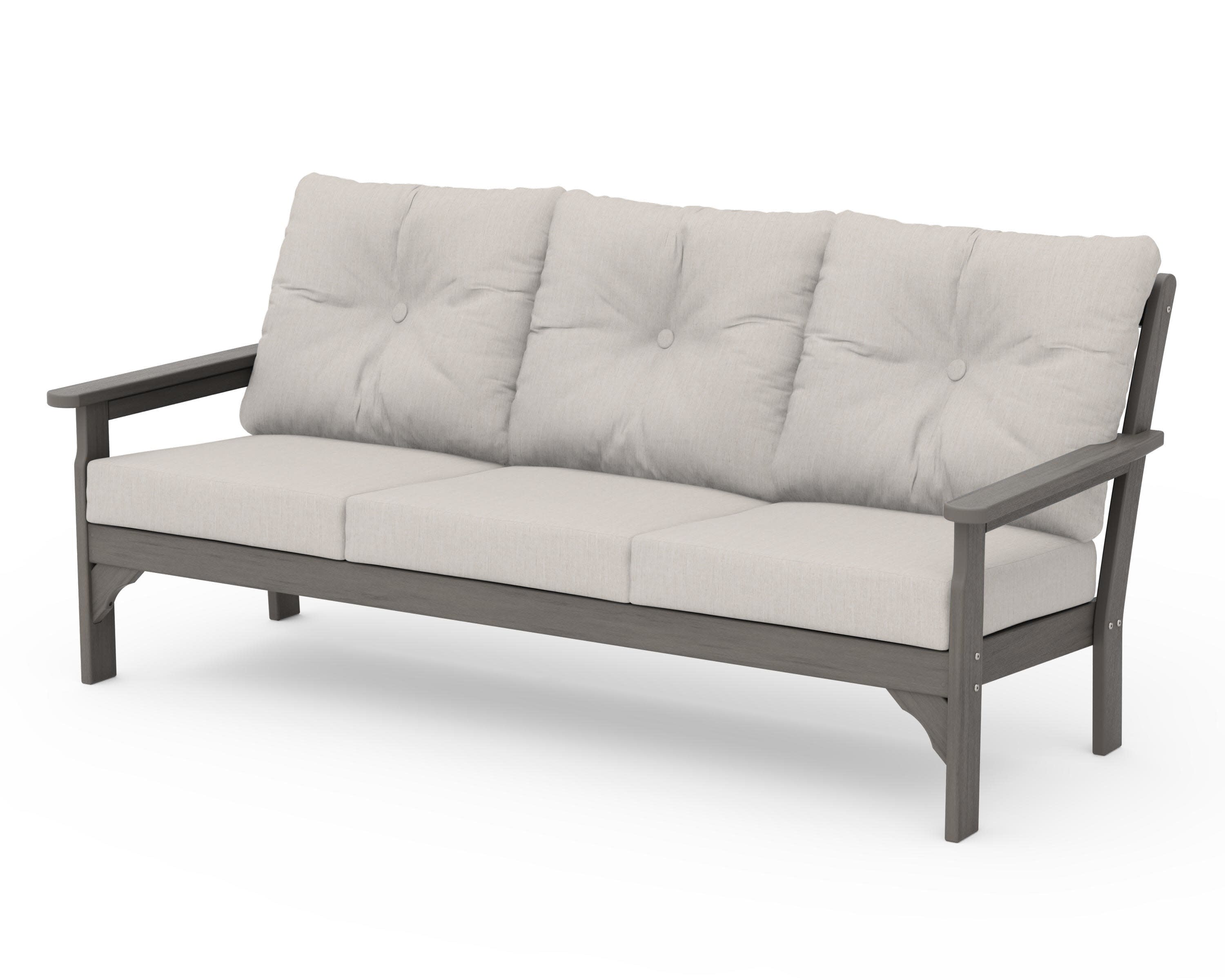 Vineyard Deep Seating Sofa in Driftwood / Cast Ash