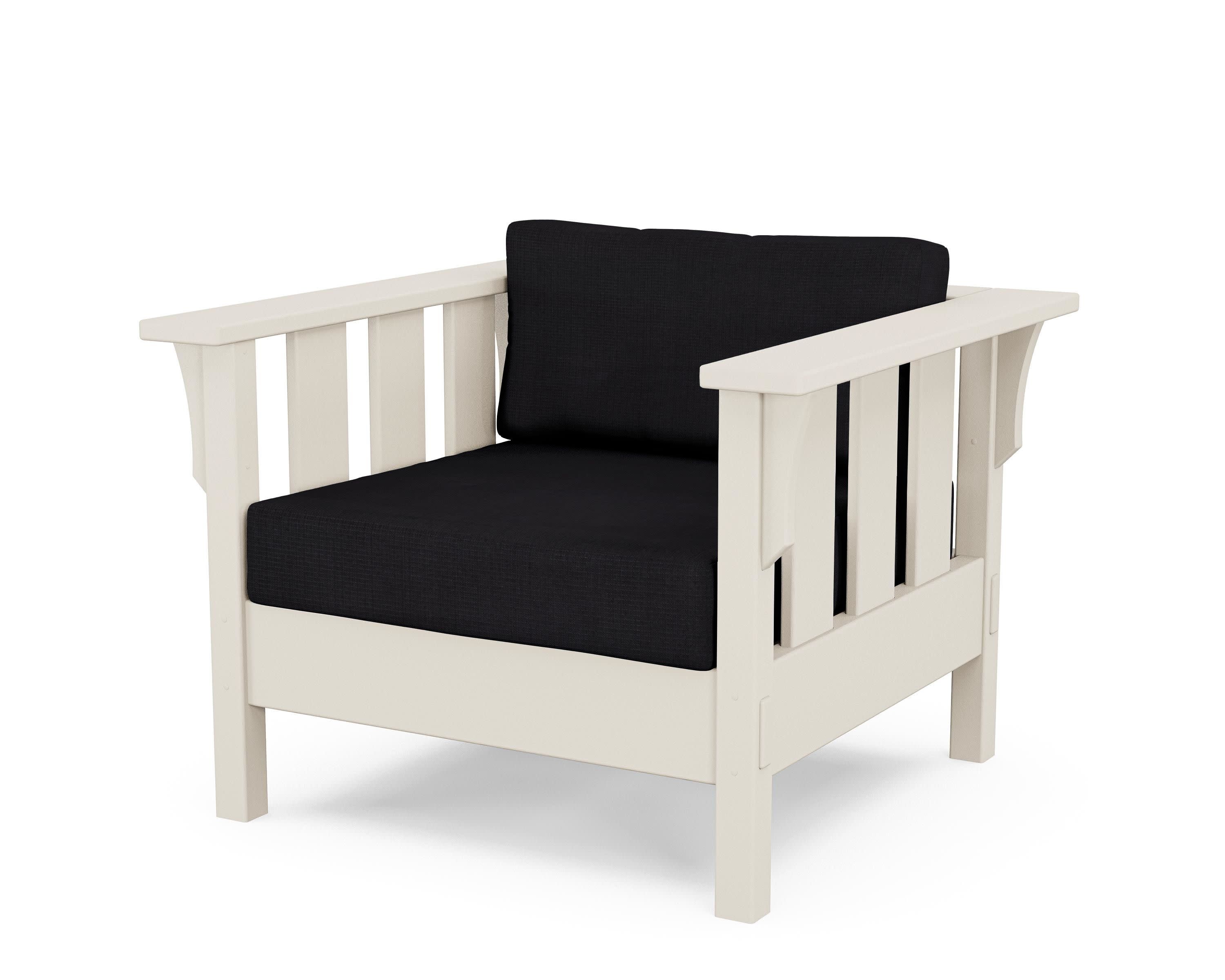 Acadia Deep Seating Chair in Sand / Midnight Linen