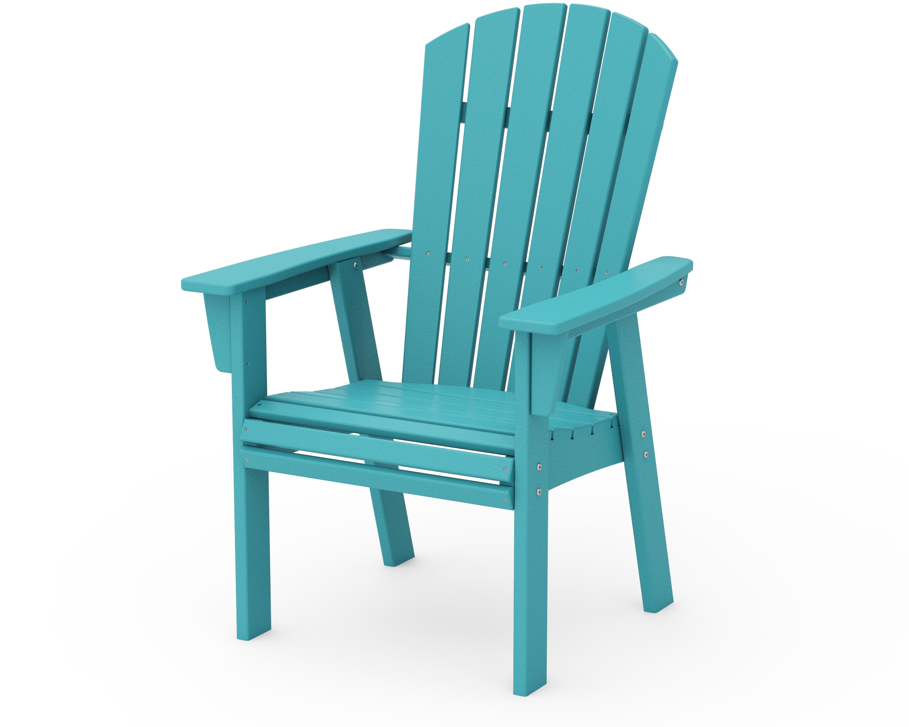 Nautical Curveback Adirondack Dining Chair in Aruba