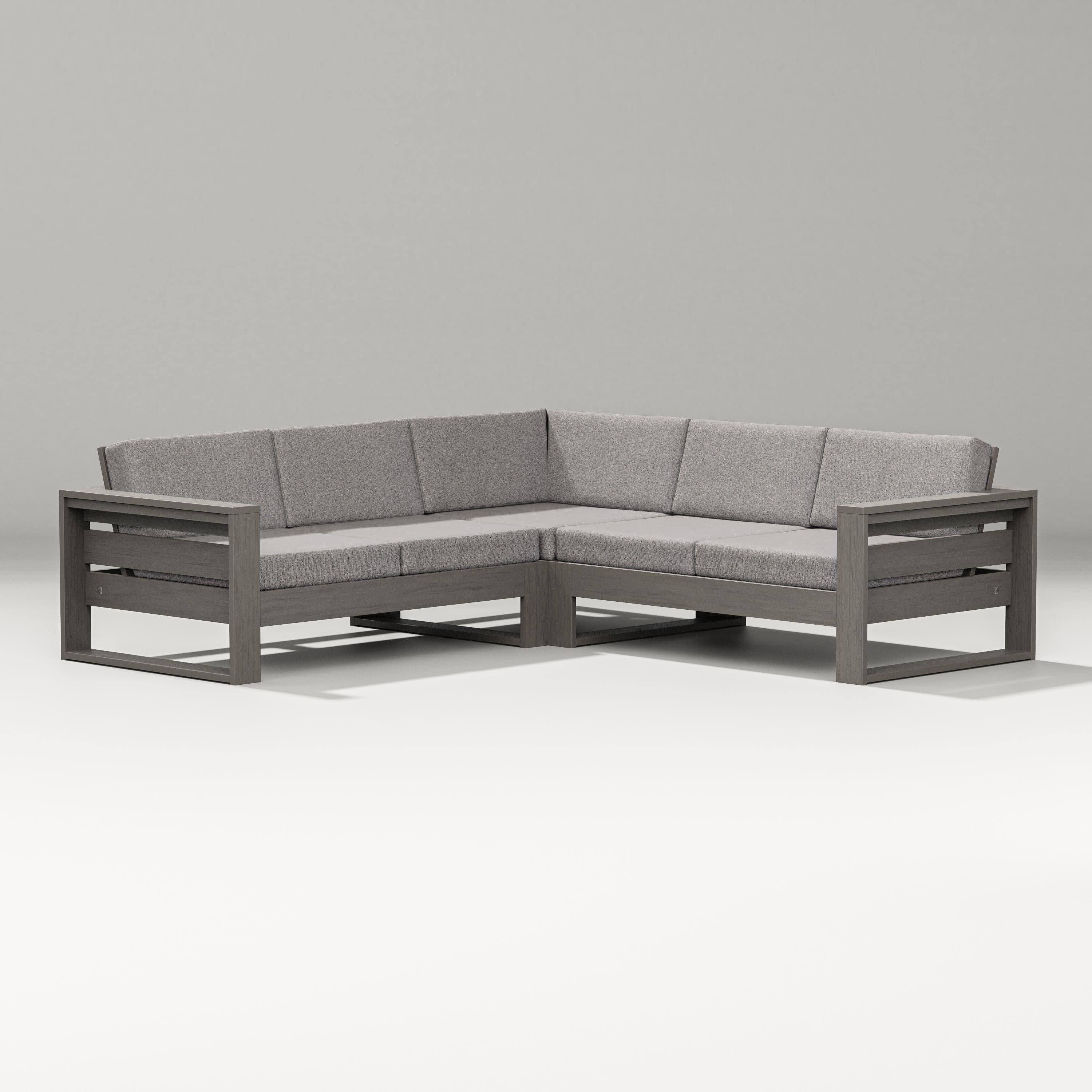 Latitude Corner Sectional in Driftwood / Grey Mist
