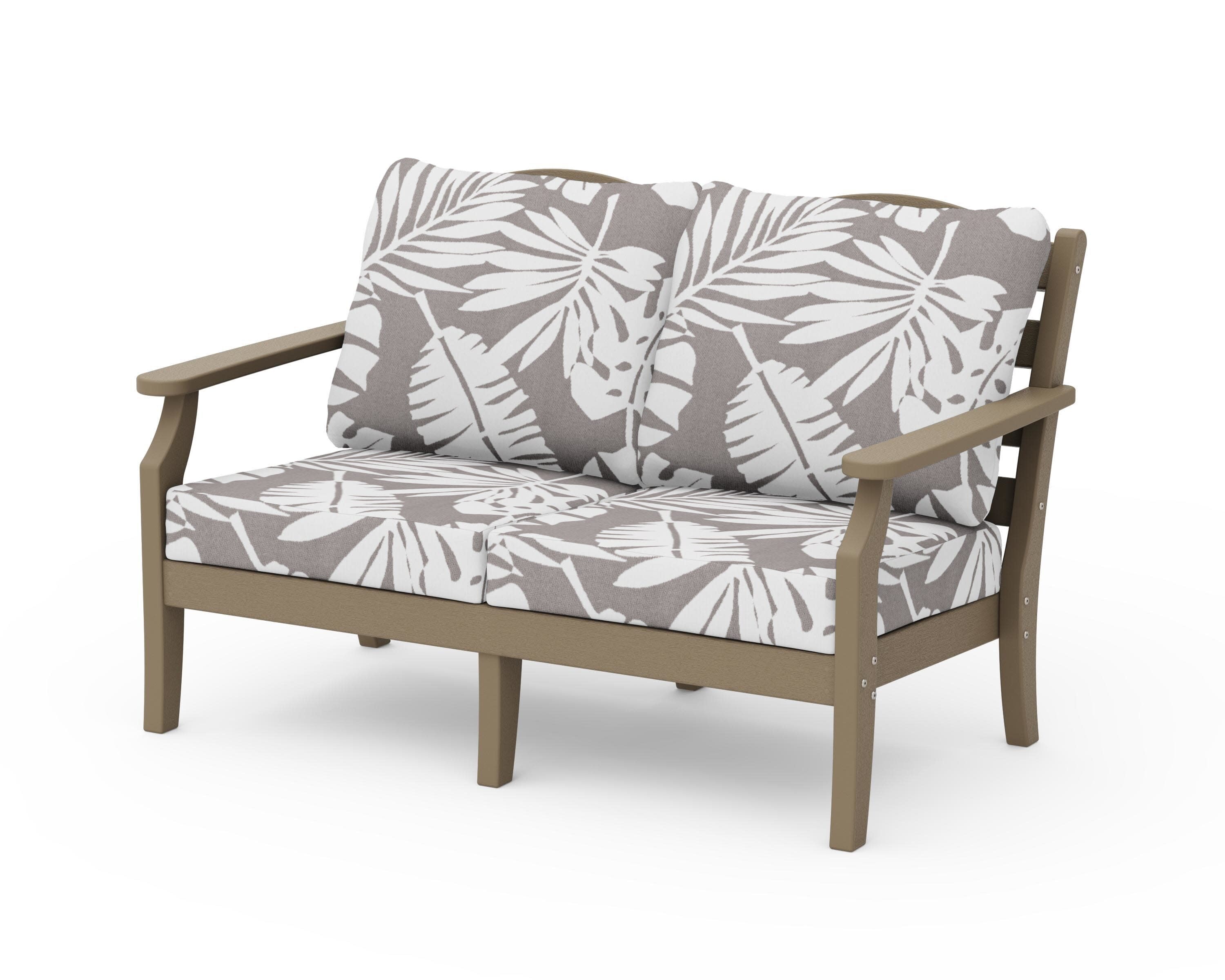 Savannah Deep Seating Loveseat in Vintage Sahara / Leaf Grey Mist