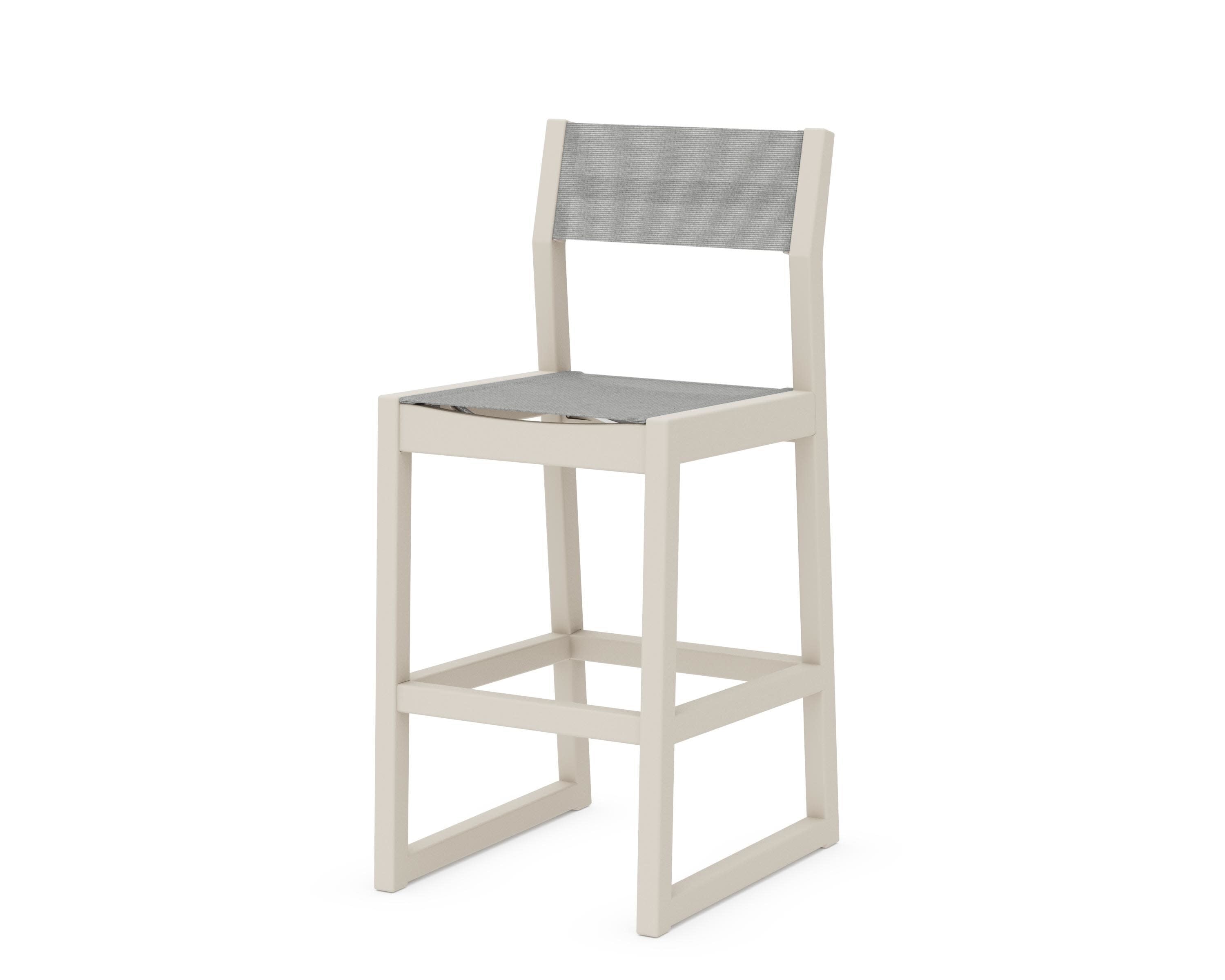 EDGE Sling Bar Side Chair in Sand / Metallic Sling