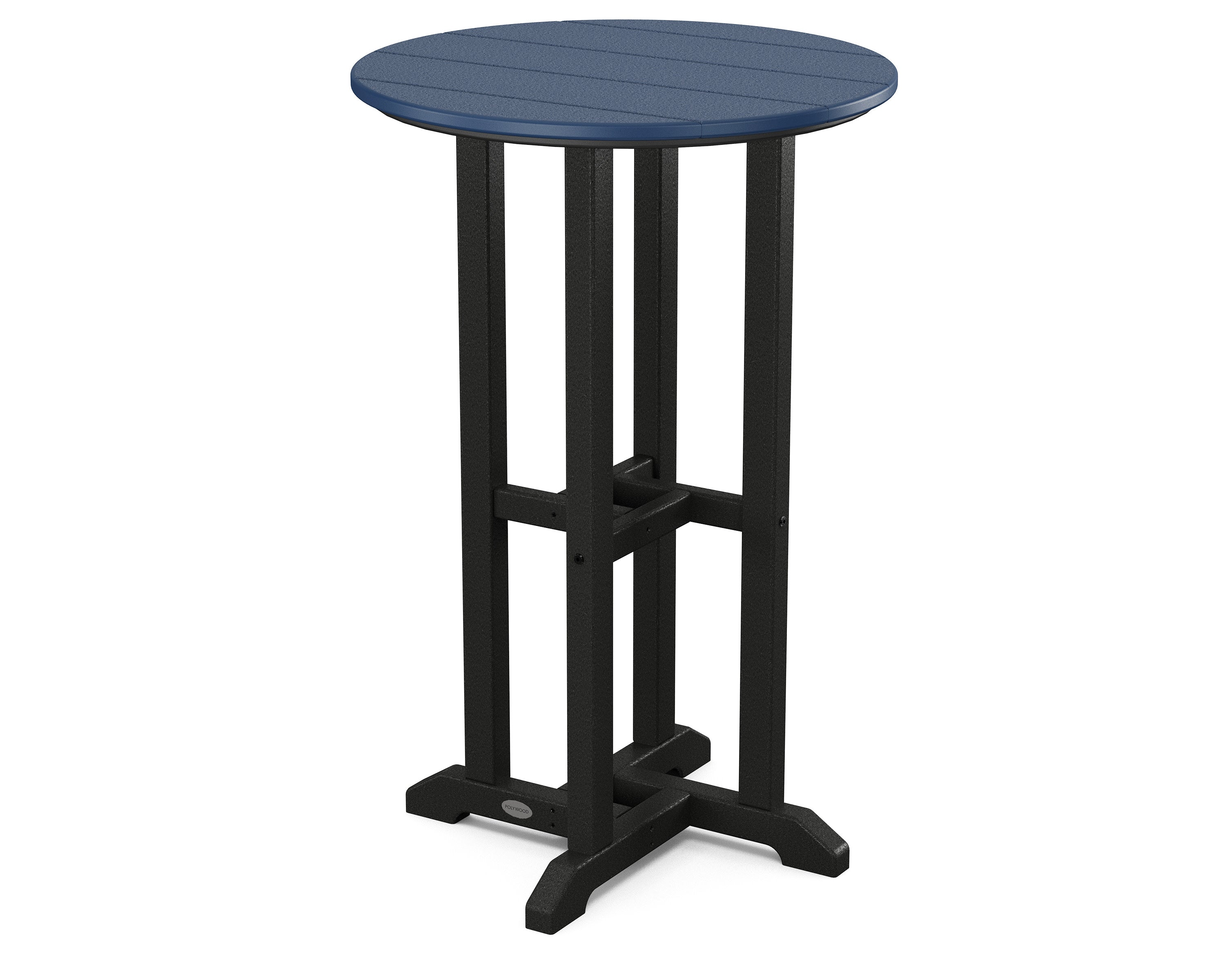 Contempo 24" Round Counter Table in Black / Navy