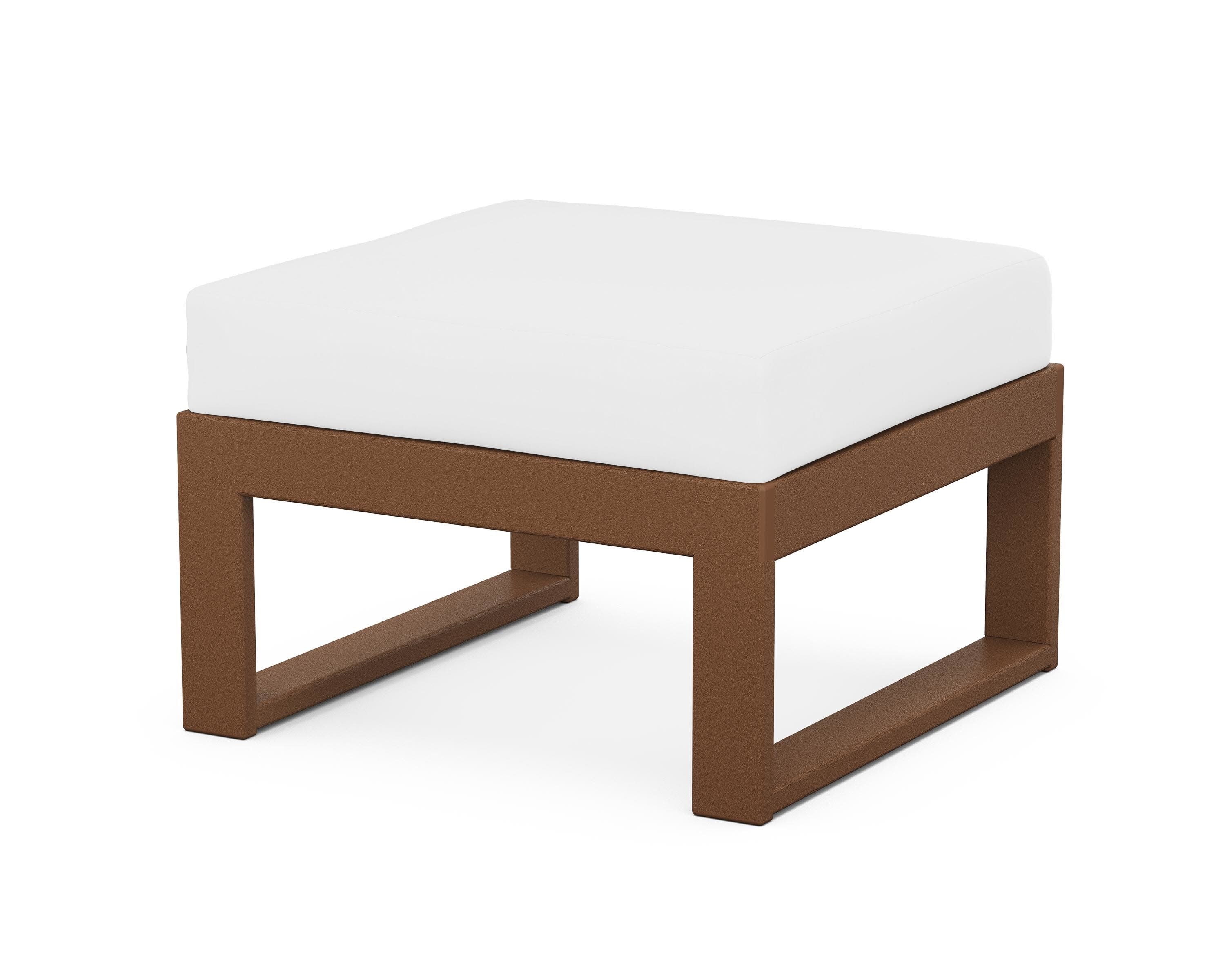 Modular Ottoman - Modern in Teak / Natural