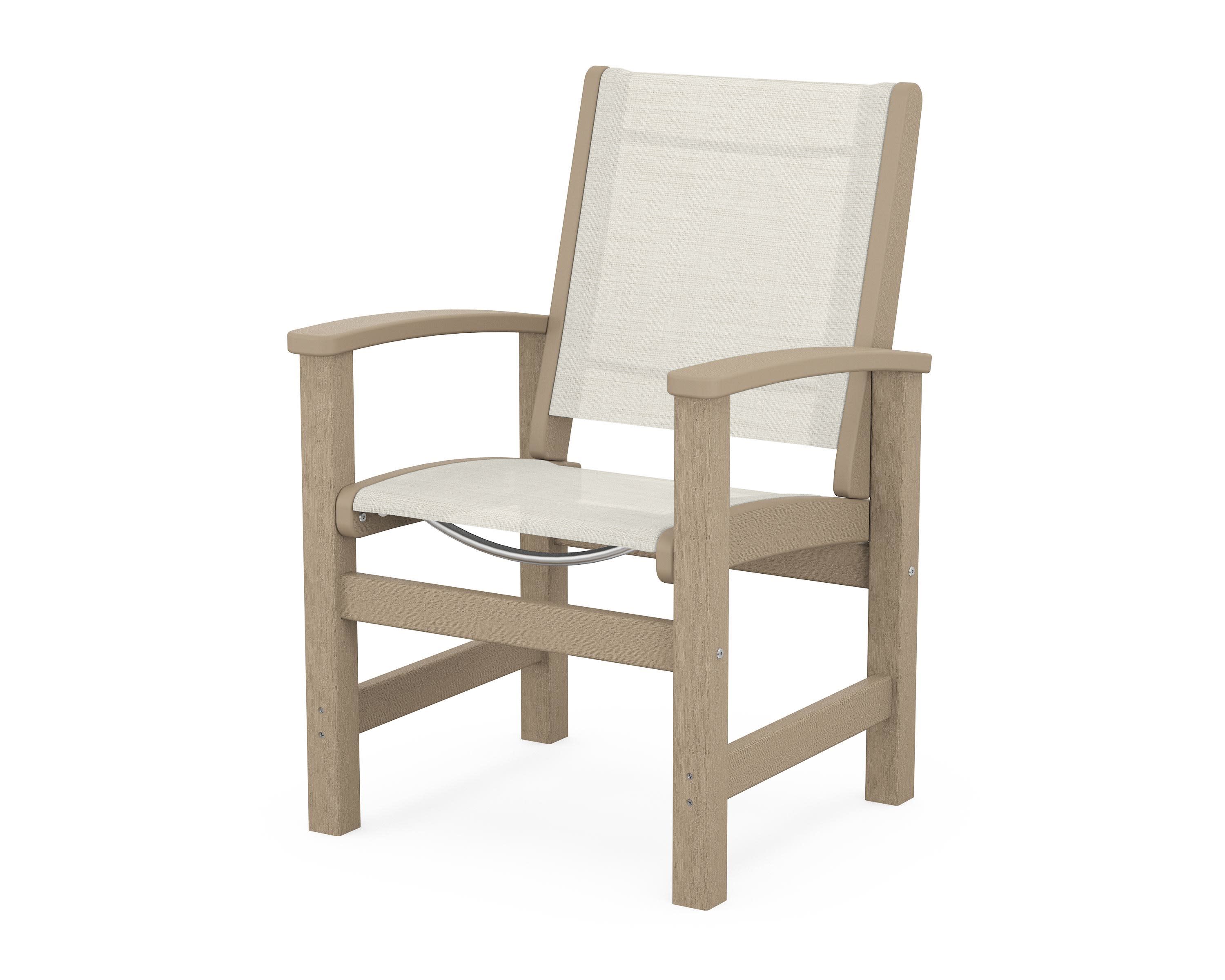 Coastal Dining Chair in Vintage Sahara / Parchment Sling