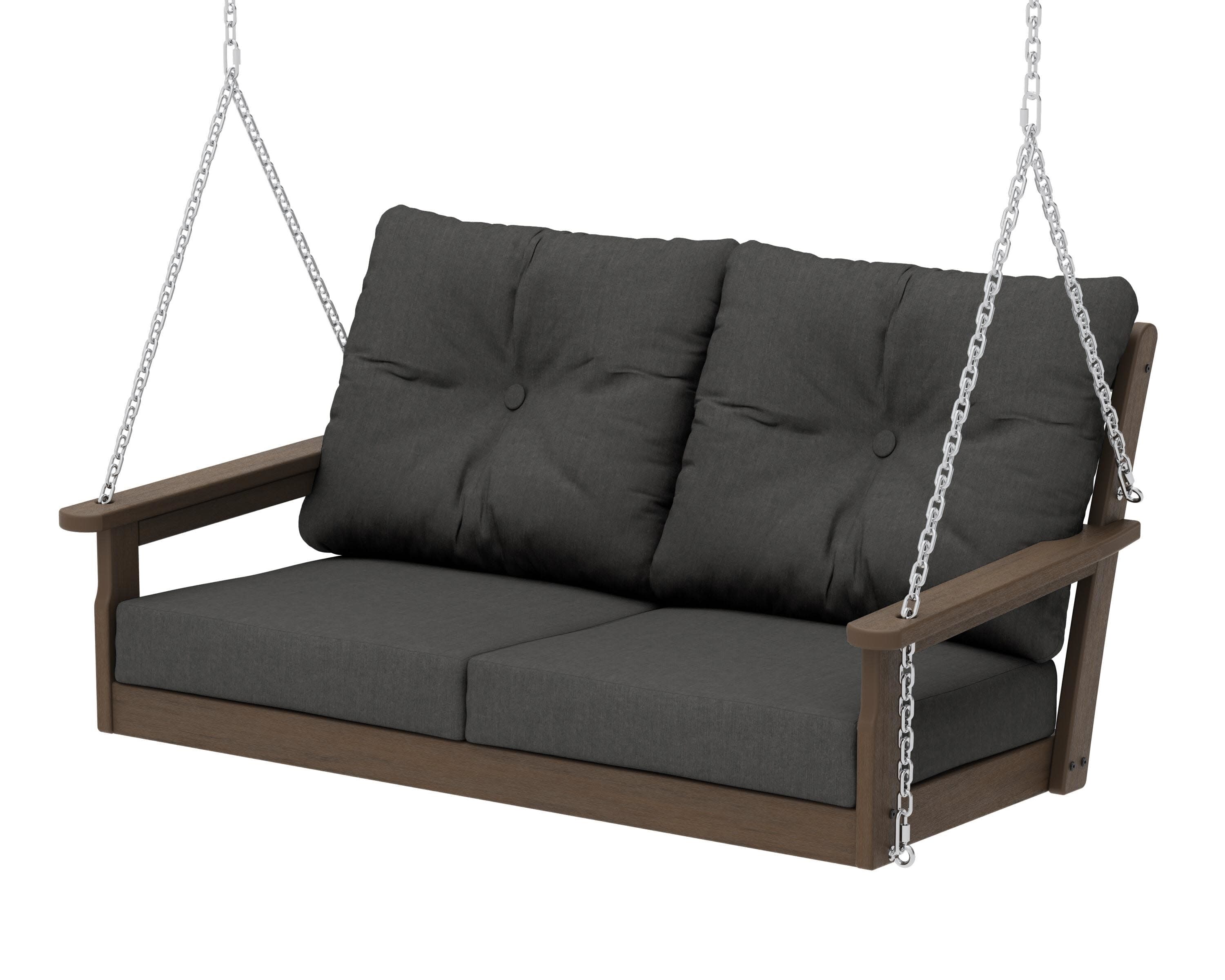 Vineyard Deep Seating Swing in Kona / Spectrum Carbon