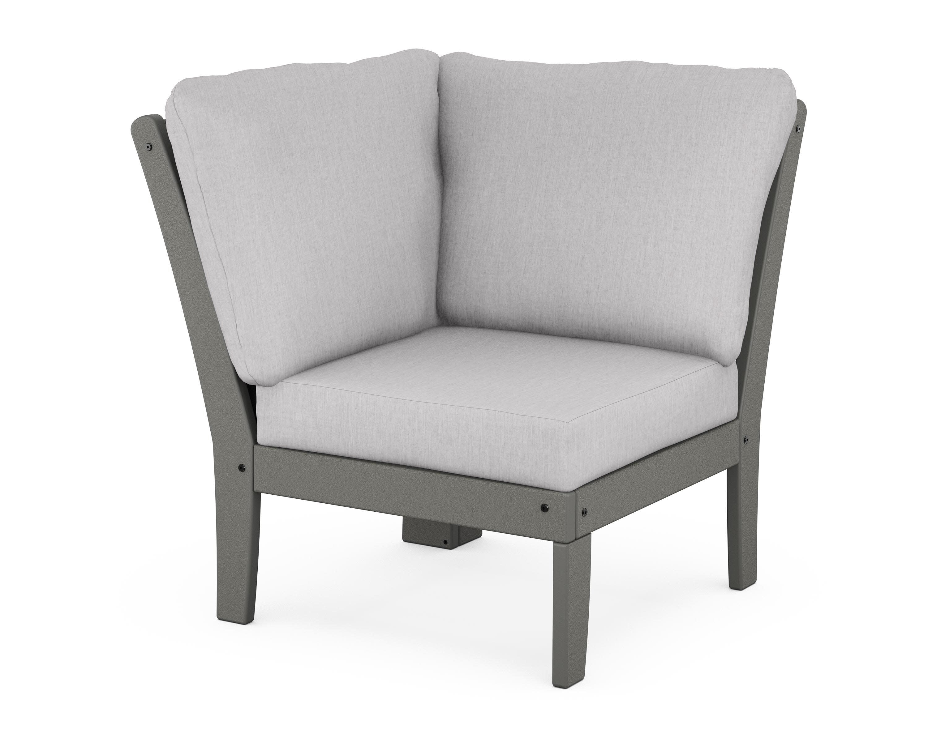 Braxton Modular Corner Chair in Slate Grey / Granite