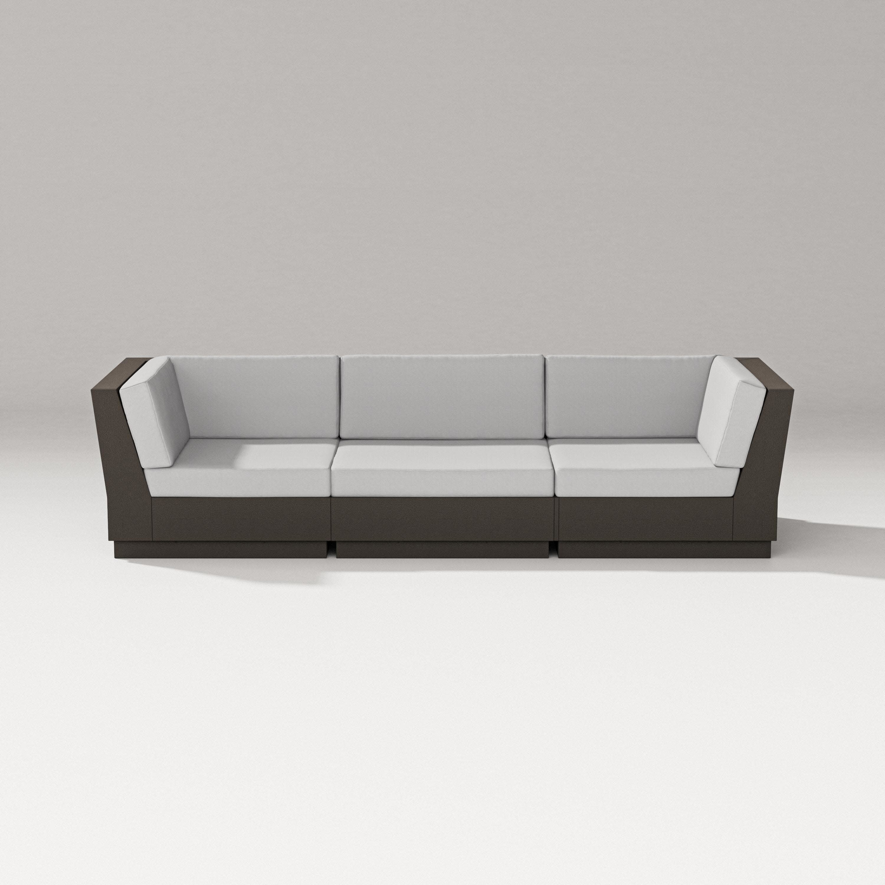 Elevate Sofa Sectional in Vintage Coffee / Diamond in the Rough