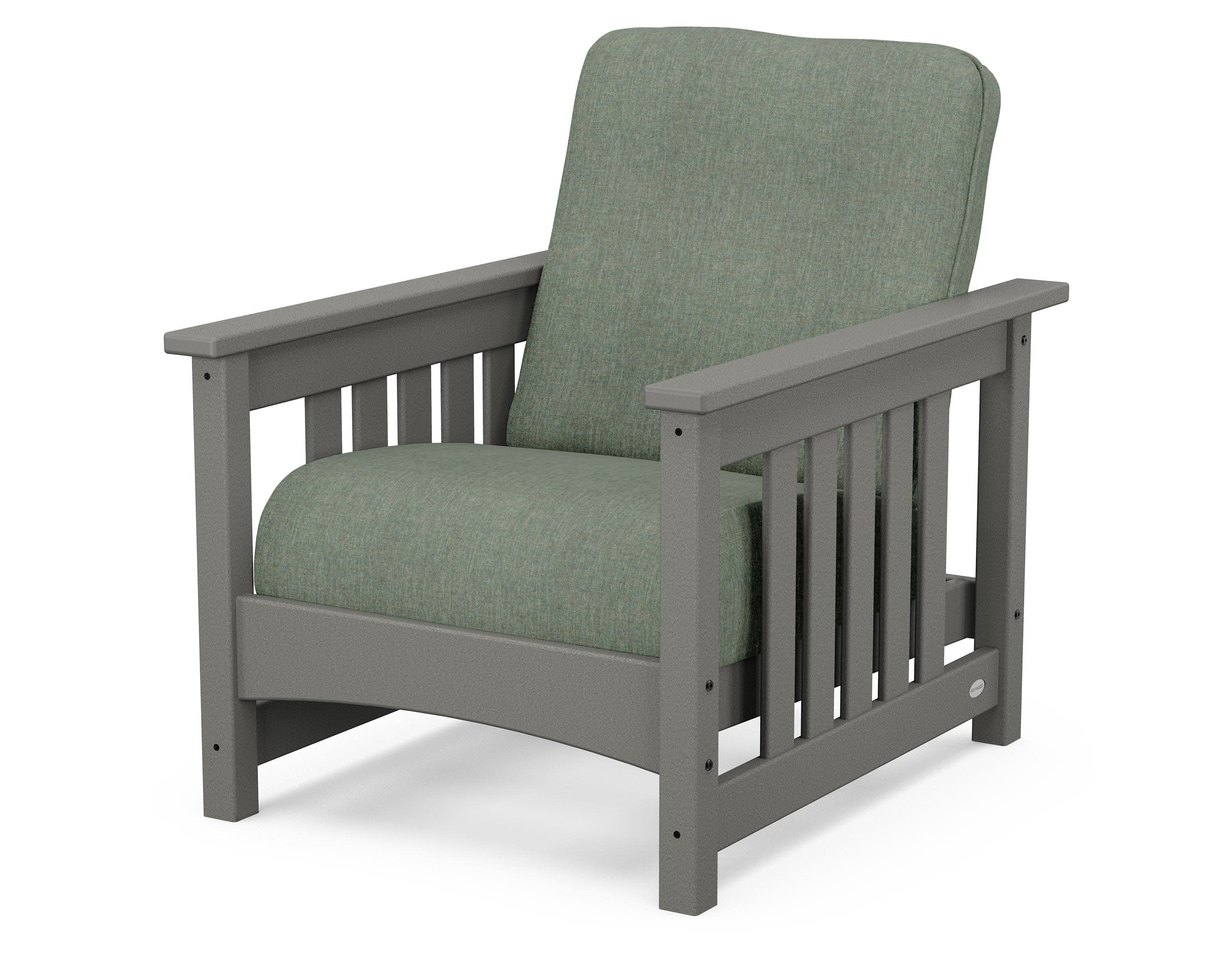 Club Mission Chair in Slate Grey / Cast Sage