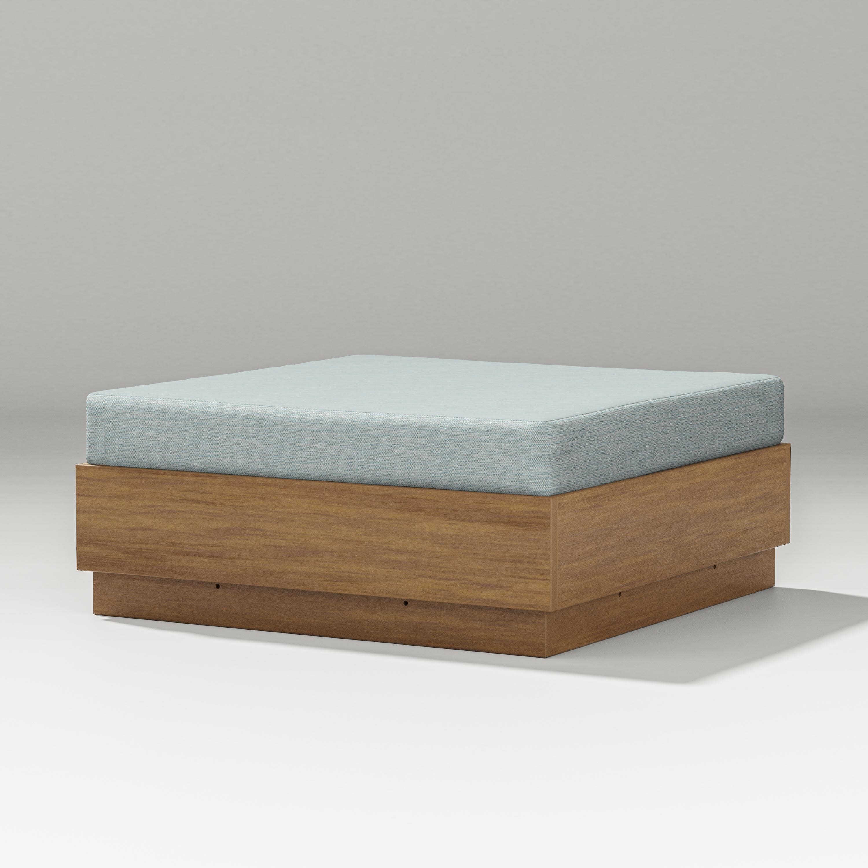 Elevate Lounge Ottoman in Natural / Soothe Mist