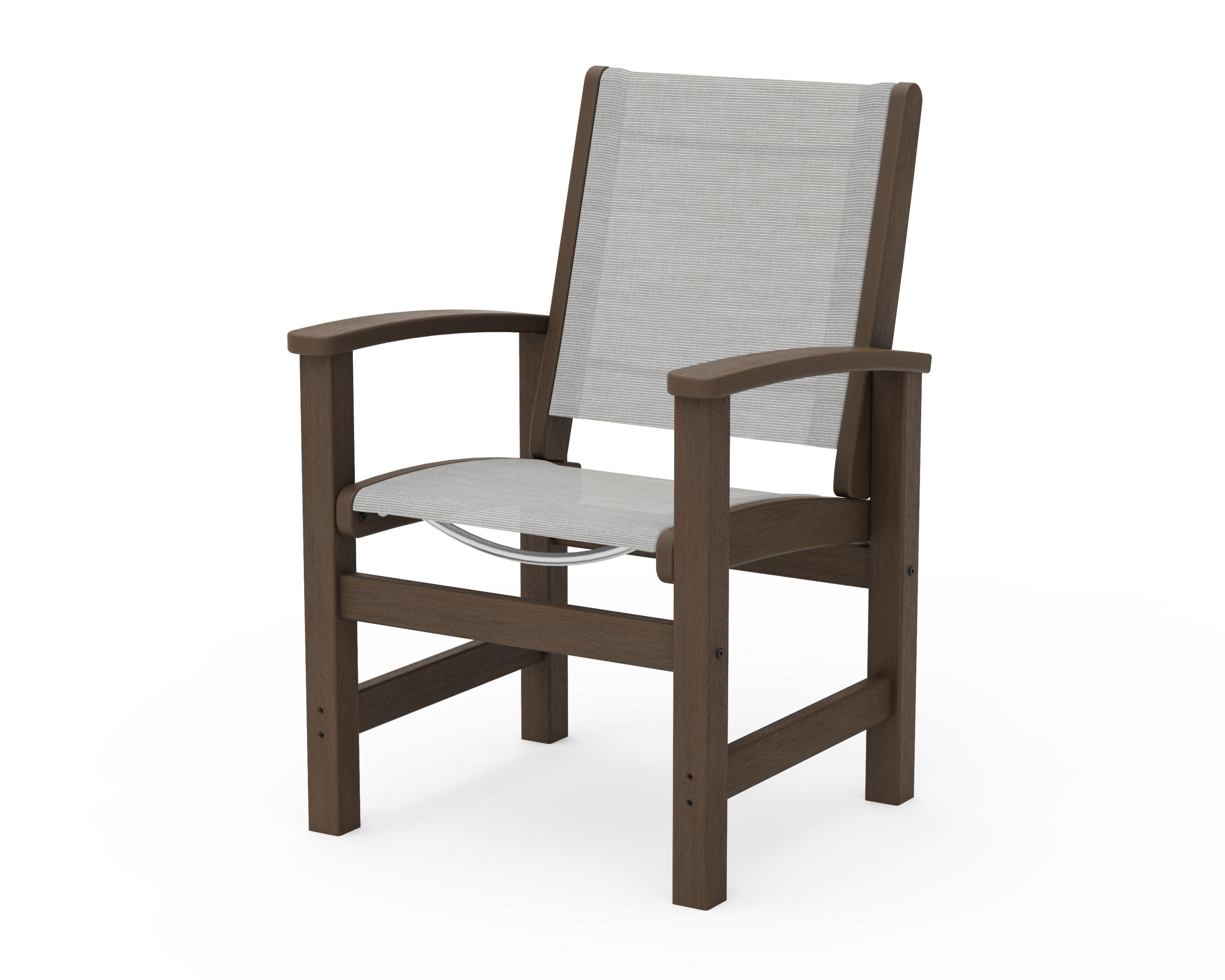 Coastal Dining Chair in Kona / Metallic Sling