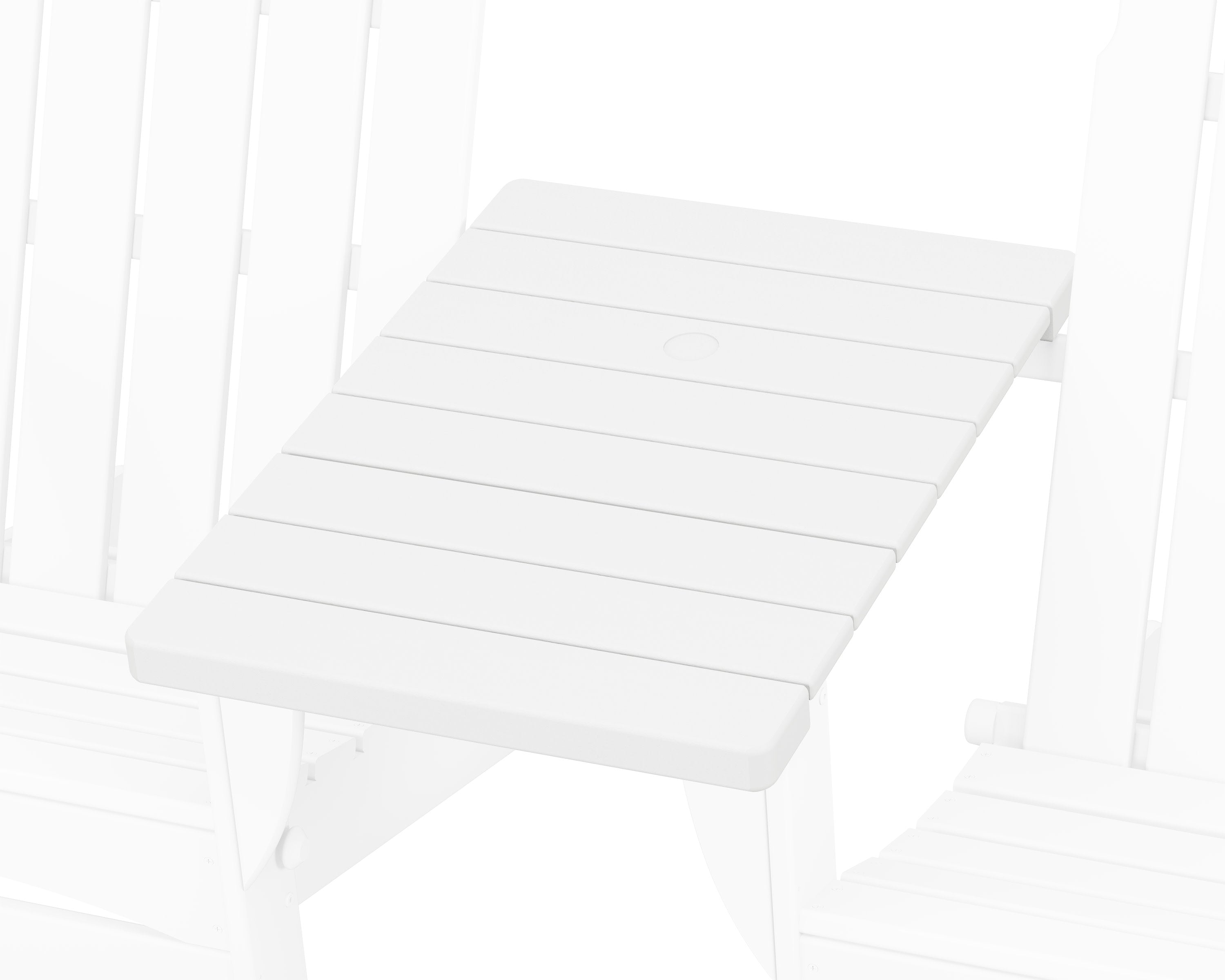 Classic Series Straight Adirondack Connecting Table in White