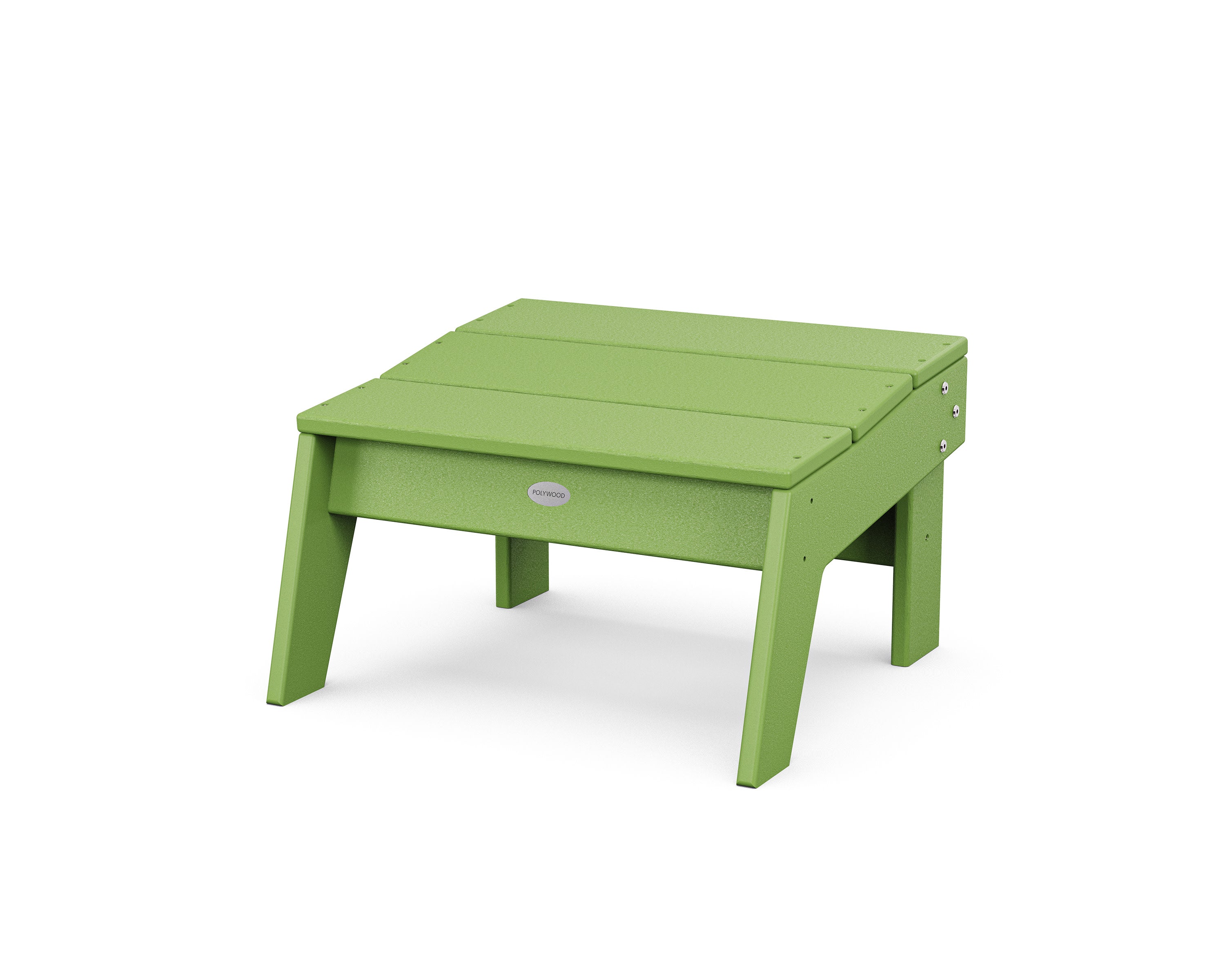 Modern Studio Ottoman in Lime