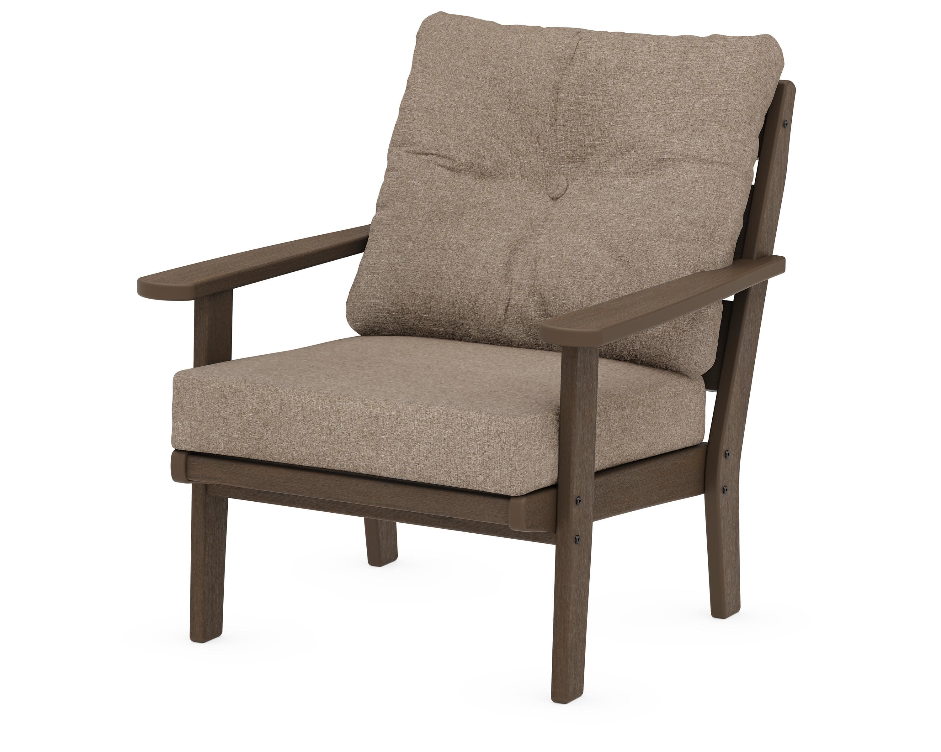 Lakeside Deep Seating Chair in Kona / Spiced Burlap