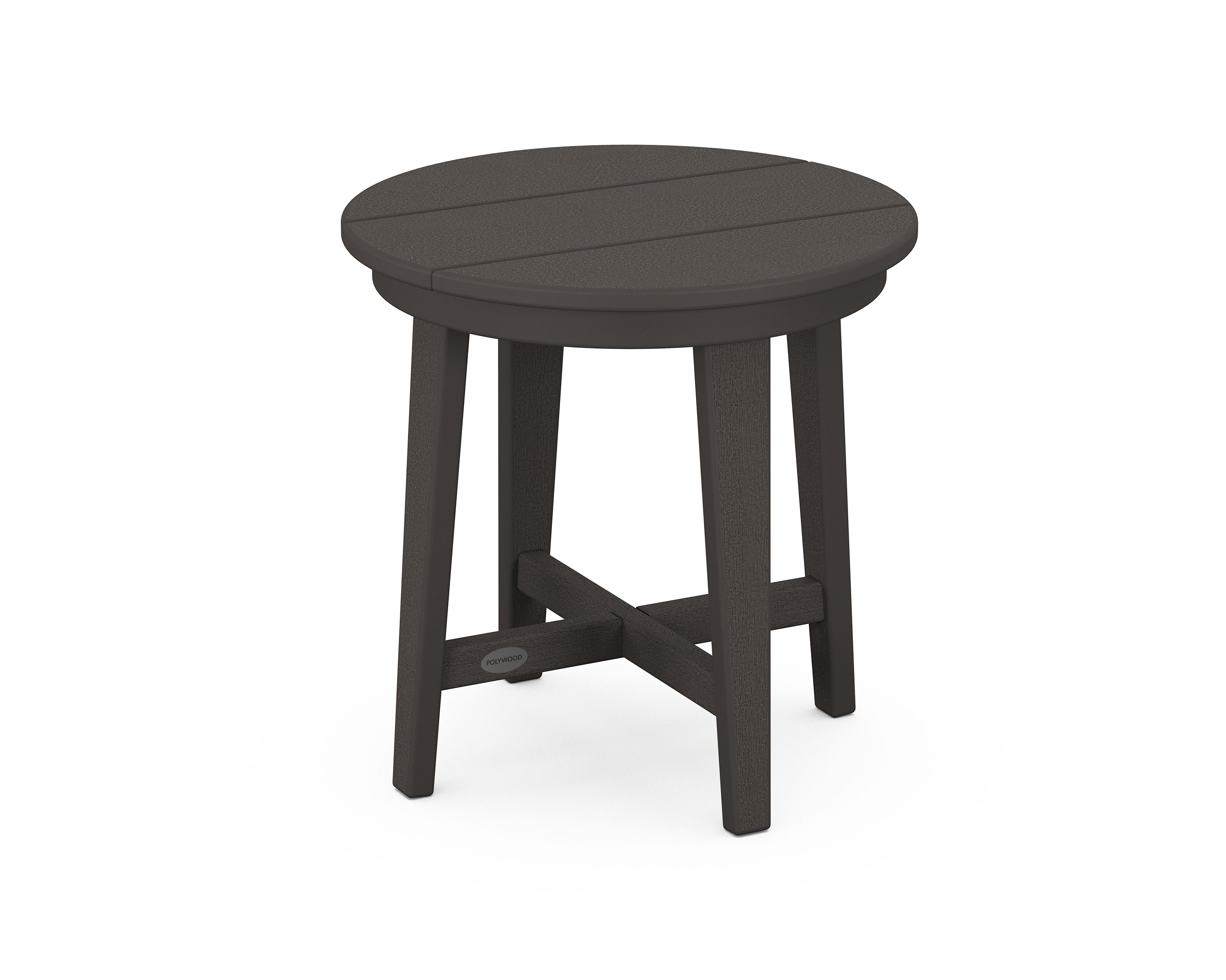 Newport 19" Round End Table in Vintage Coffee