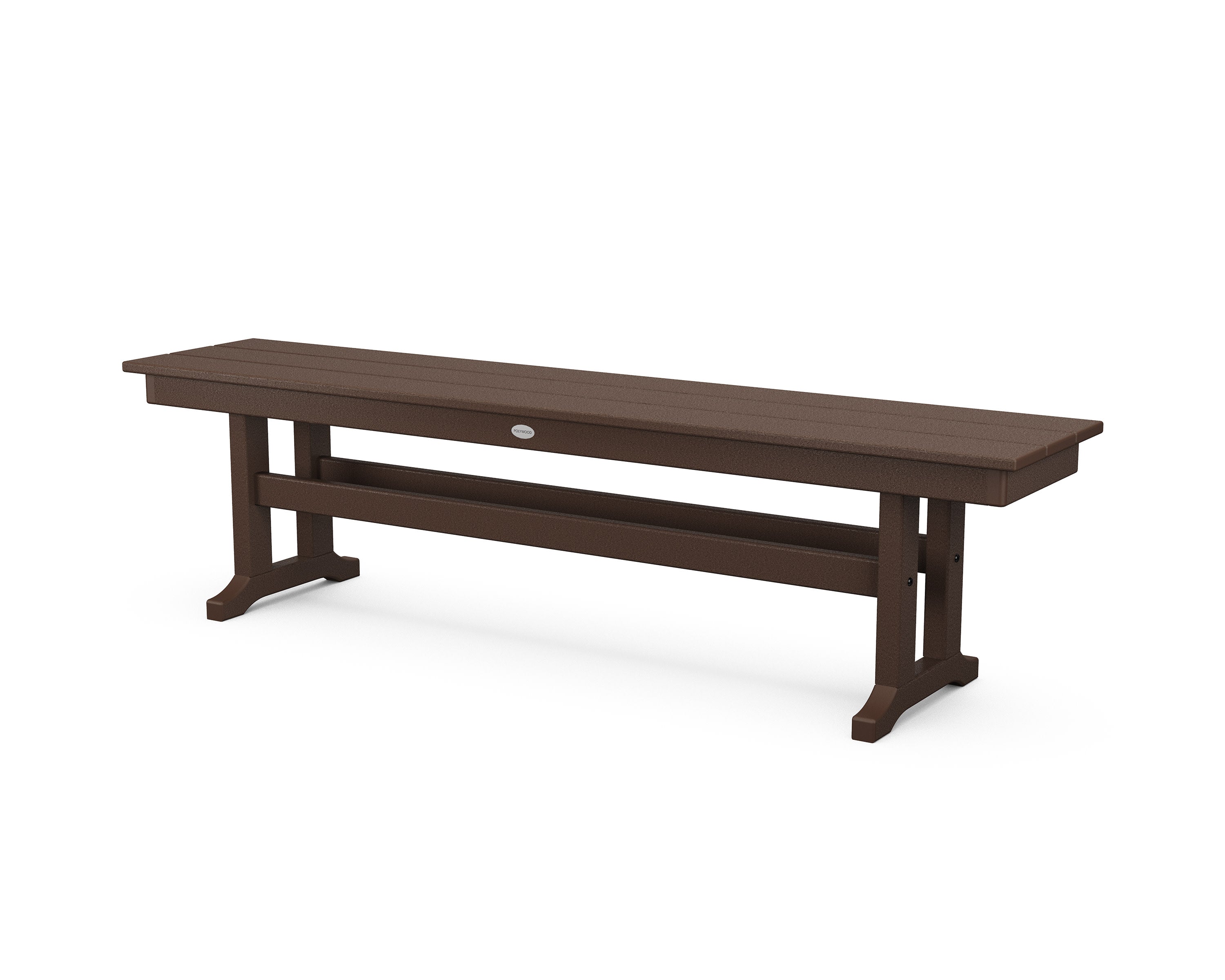 Farmhouse 65" Side Bench in Mahogany