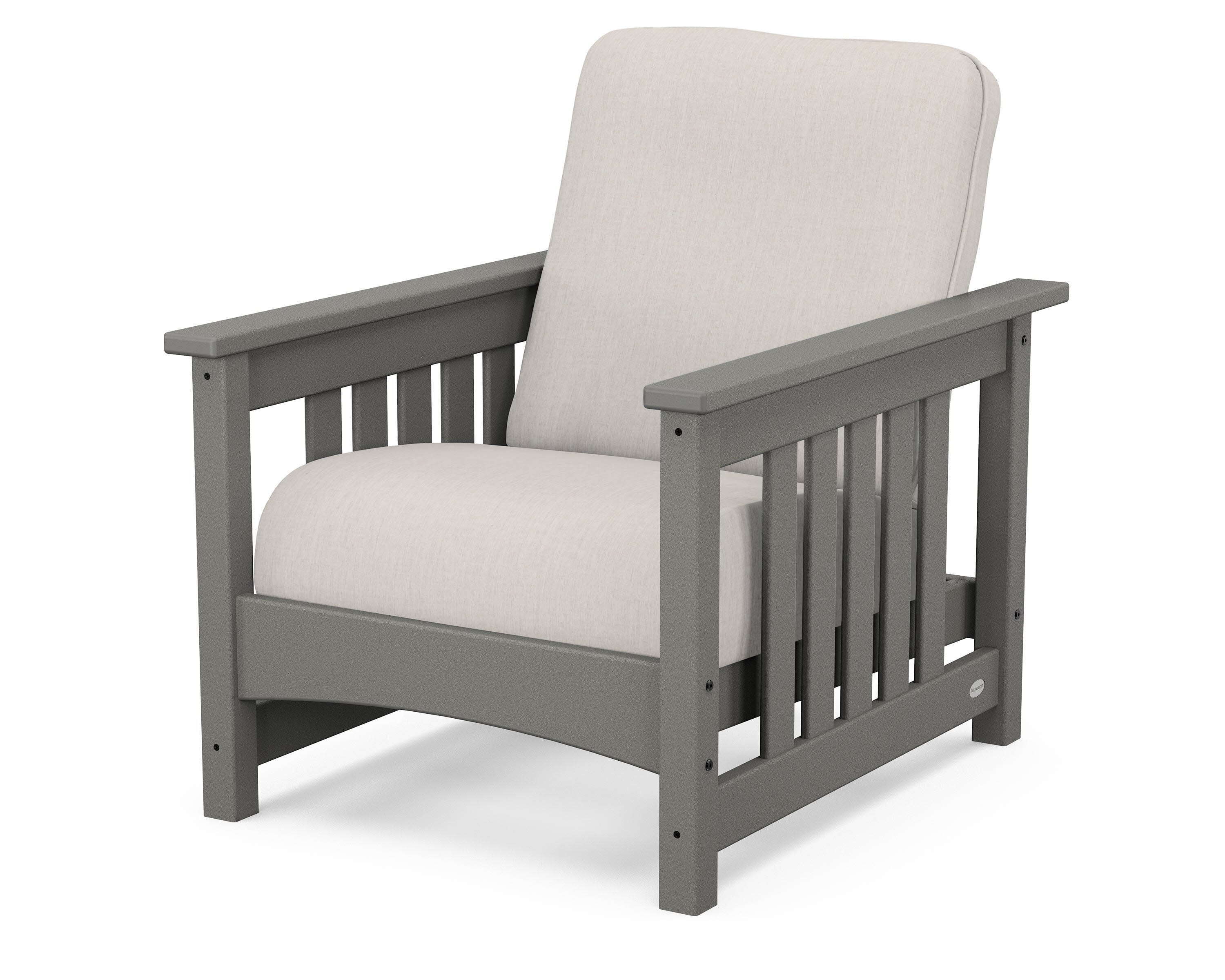 Club Mission Chair in Slate Grey / Cast Ash