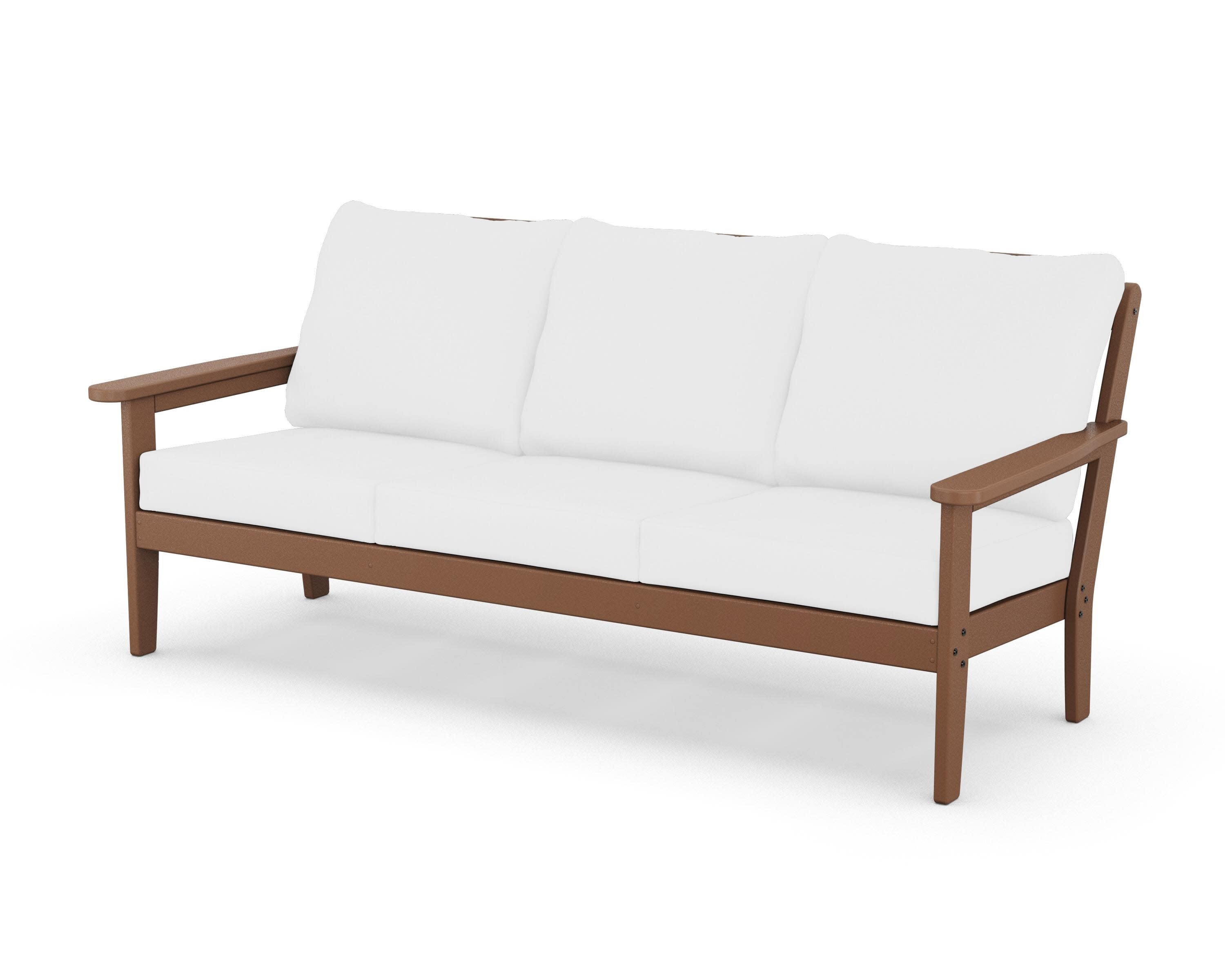 Cottage Deep Seating Sofa in Teak / Natural