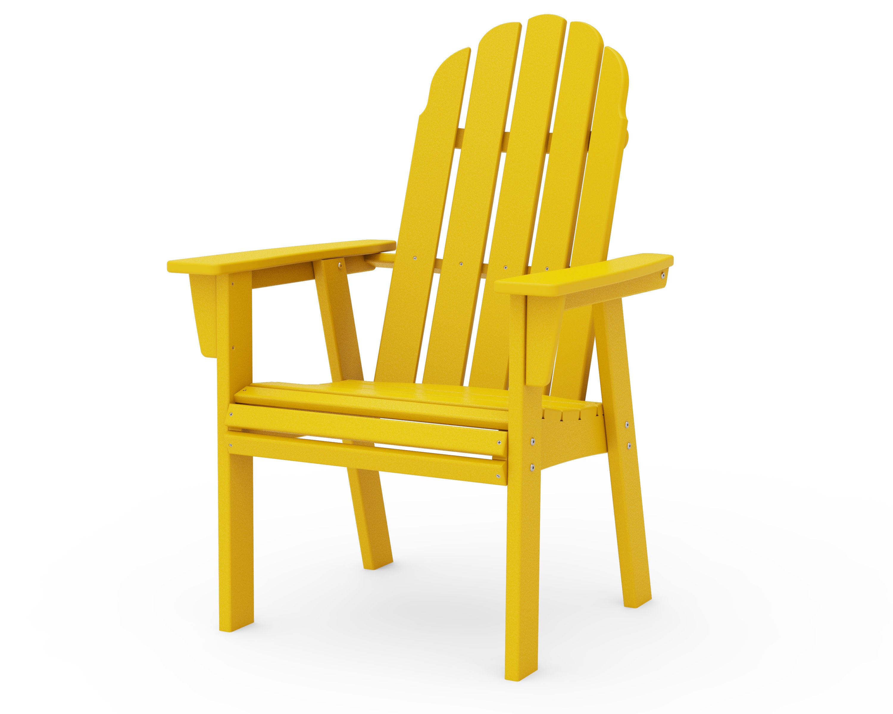 Vineyard Curveback Adirondack Dining Chair in Lemon