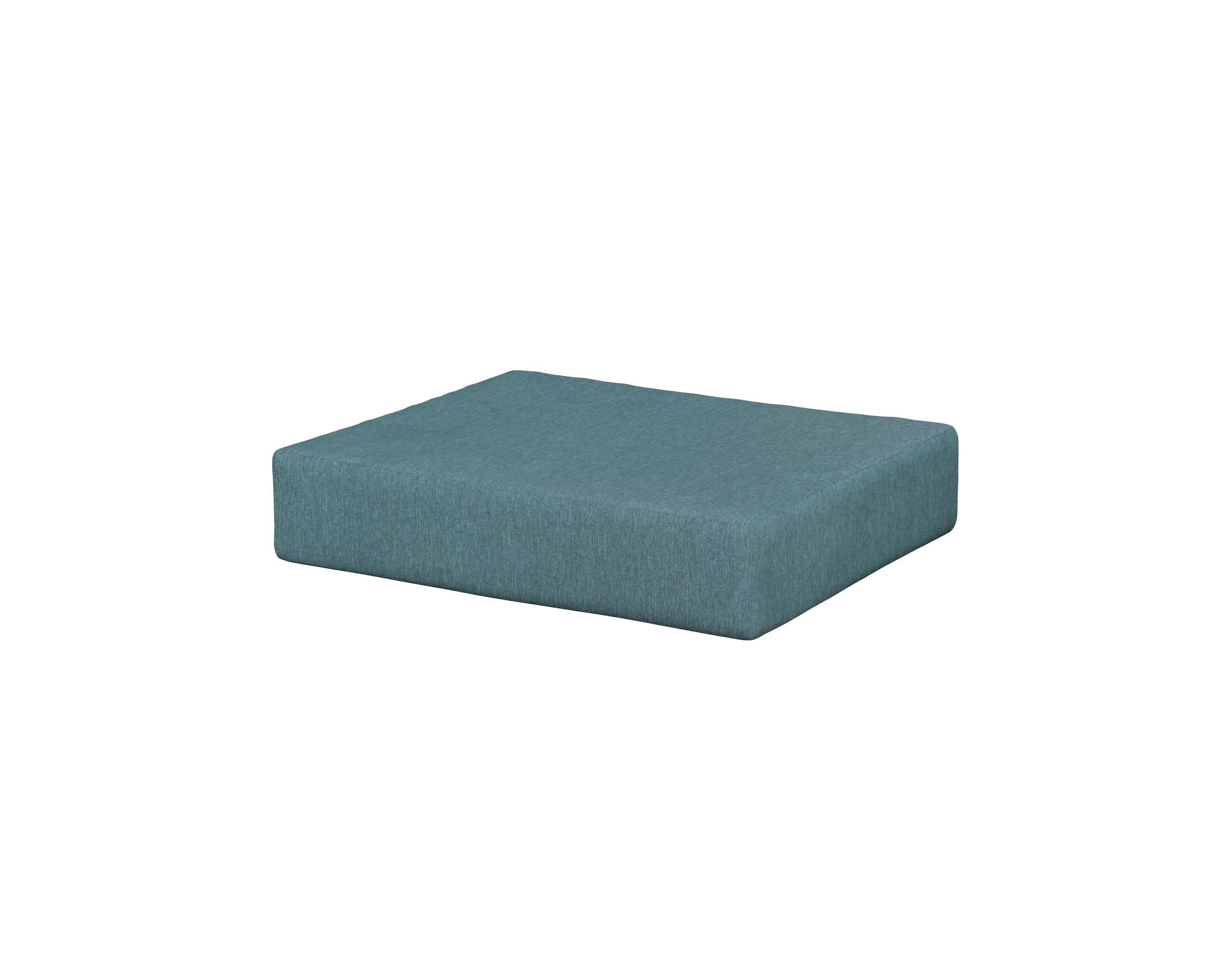Acadia Ottoman Cushion in Ocean Teal