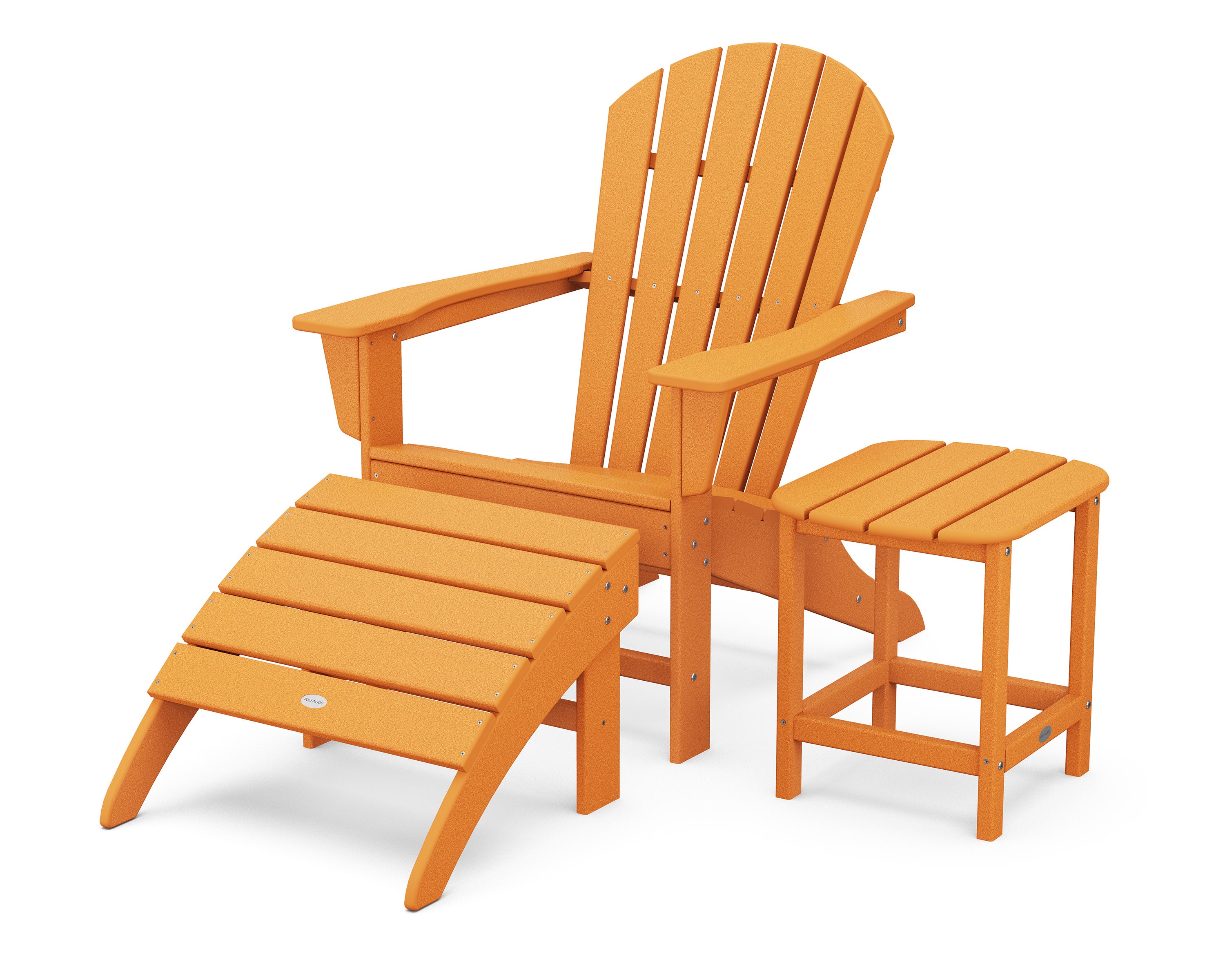 South Beach Adirondack 3-Piece Set in Tangerine