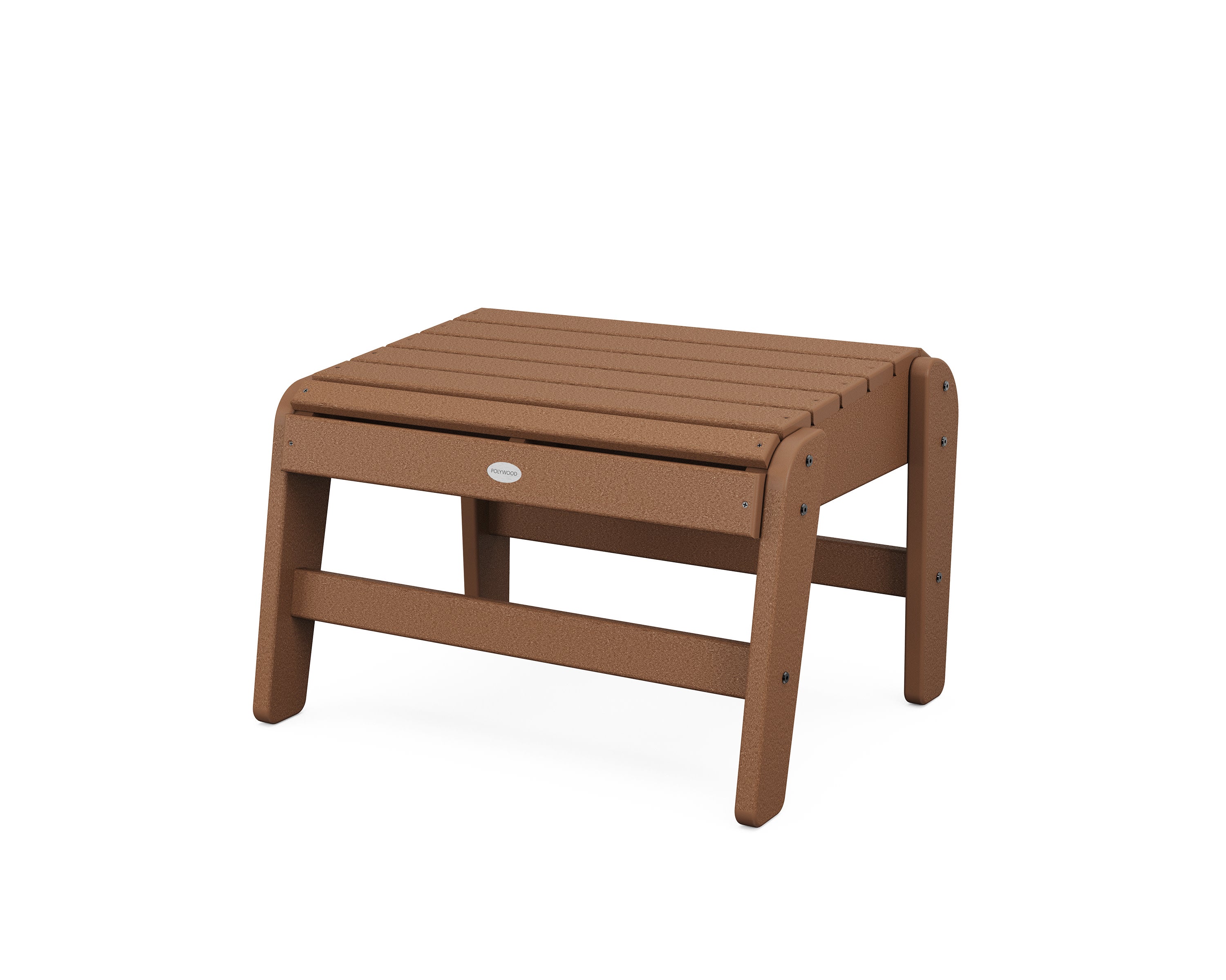 Grand Upright Adirondack Ottoman in Teak