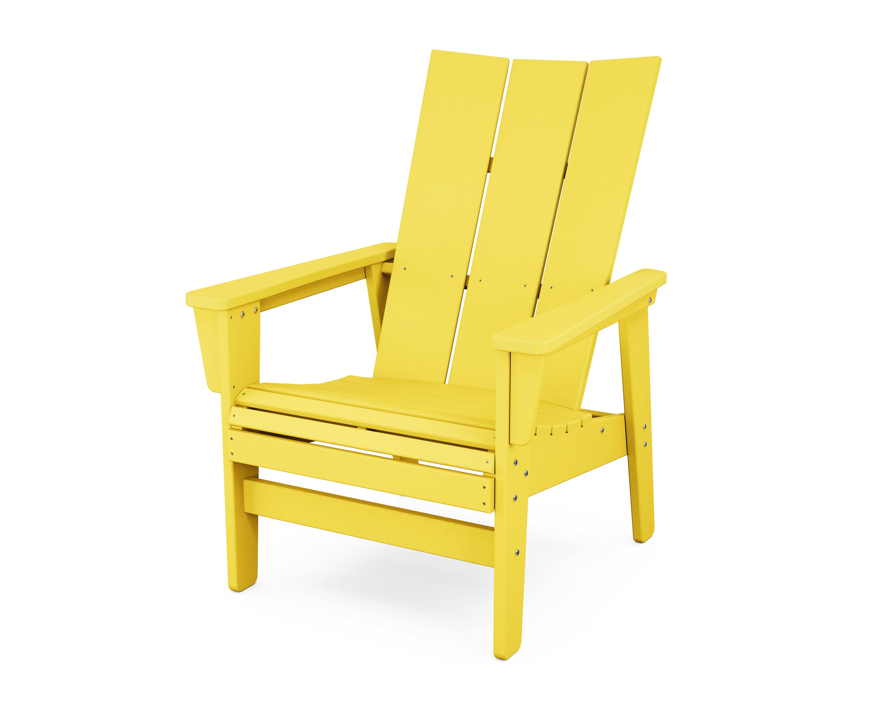 Modern Grand Upright Adirondack Chair in Lemon