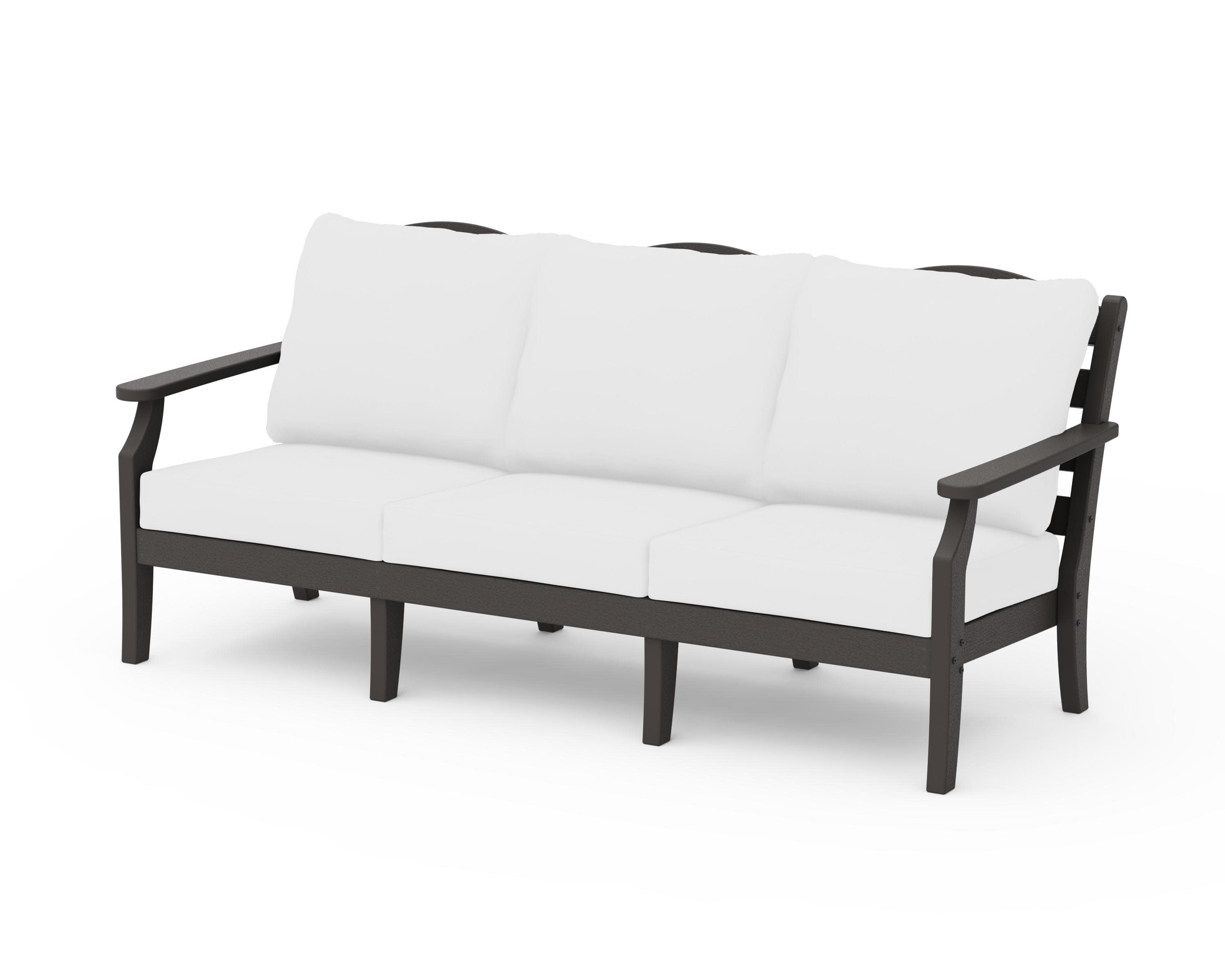 Savannah Deep Seating Sofa in Vintage Coffee / Natural