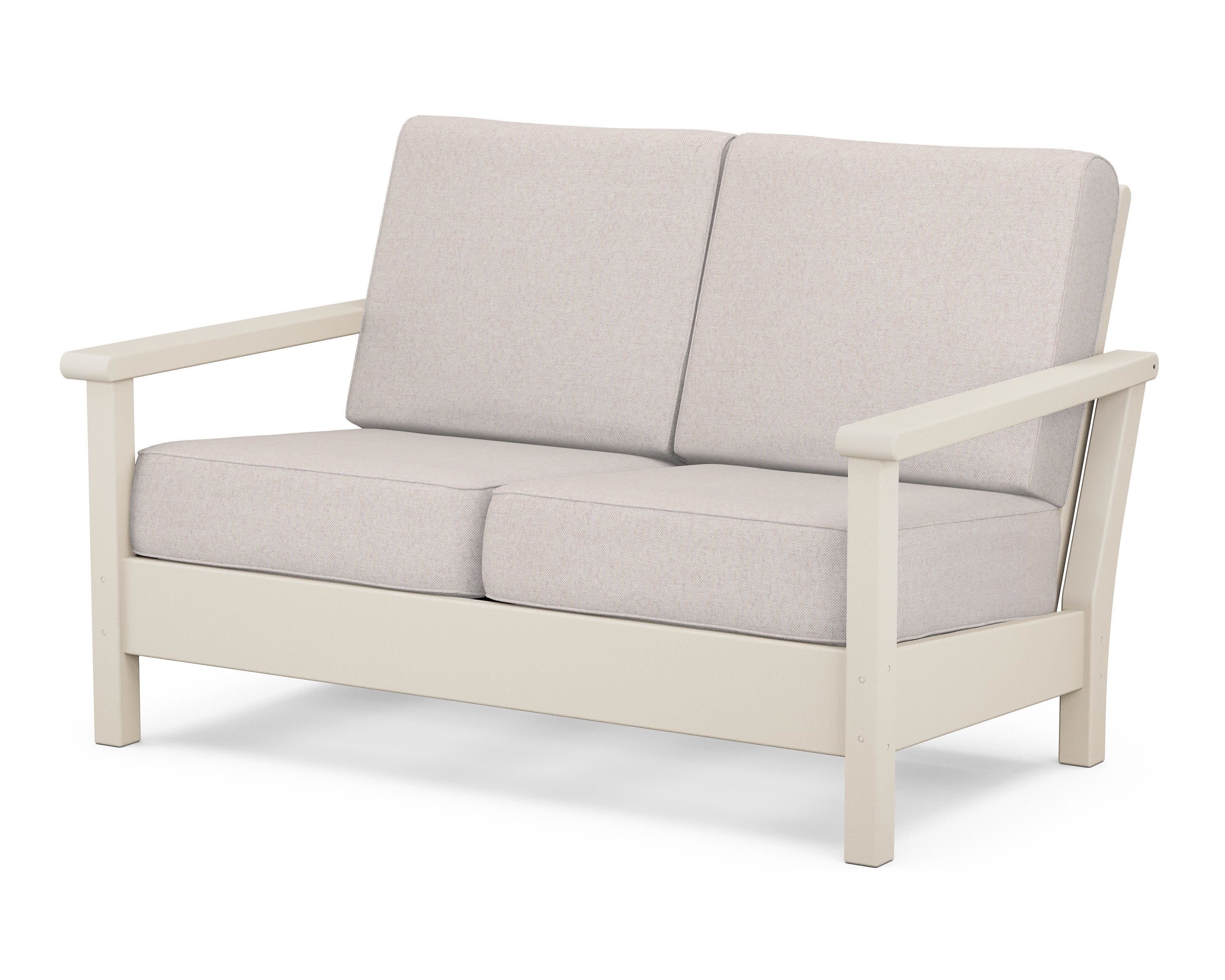 Harbour Deep Seating Loveseat in Sand / Dune Burlap