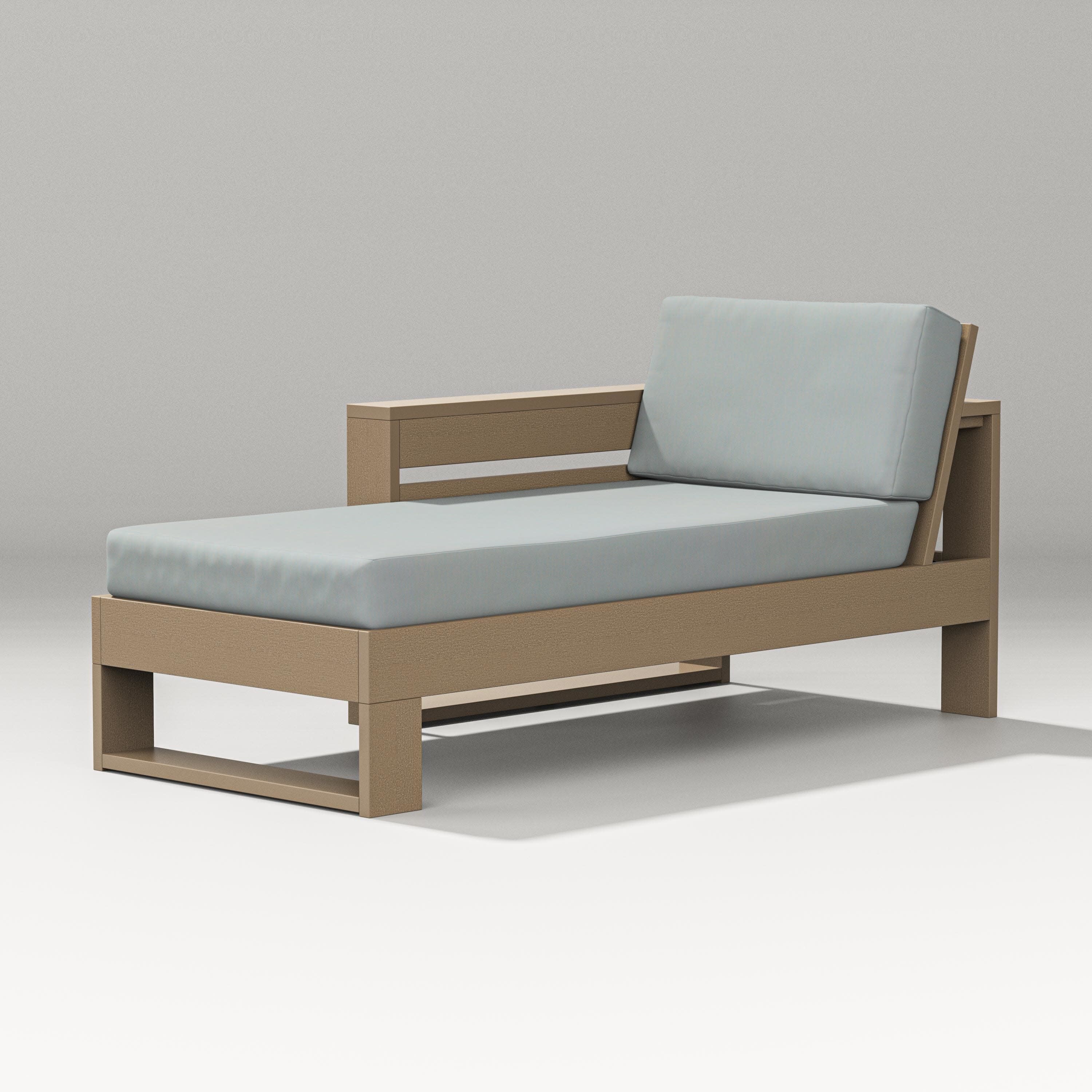 Latitude Modular Left Arm Chaise in Vintage Sahara / Spa