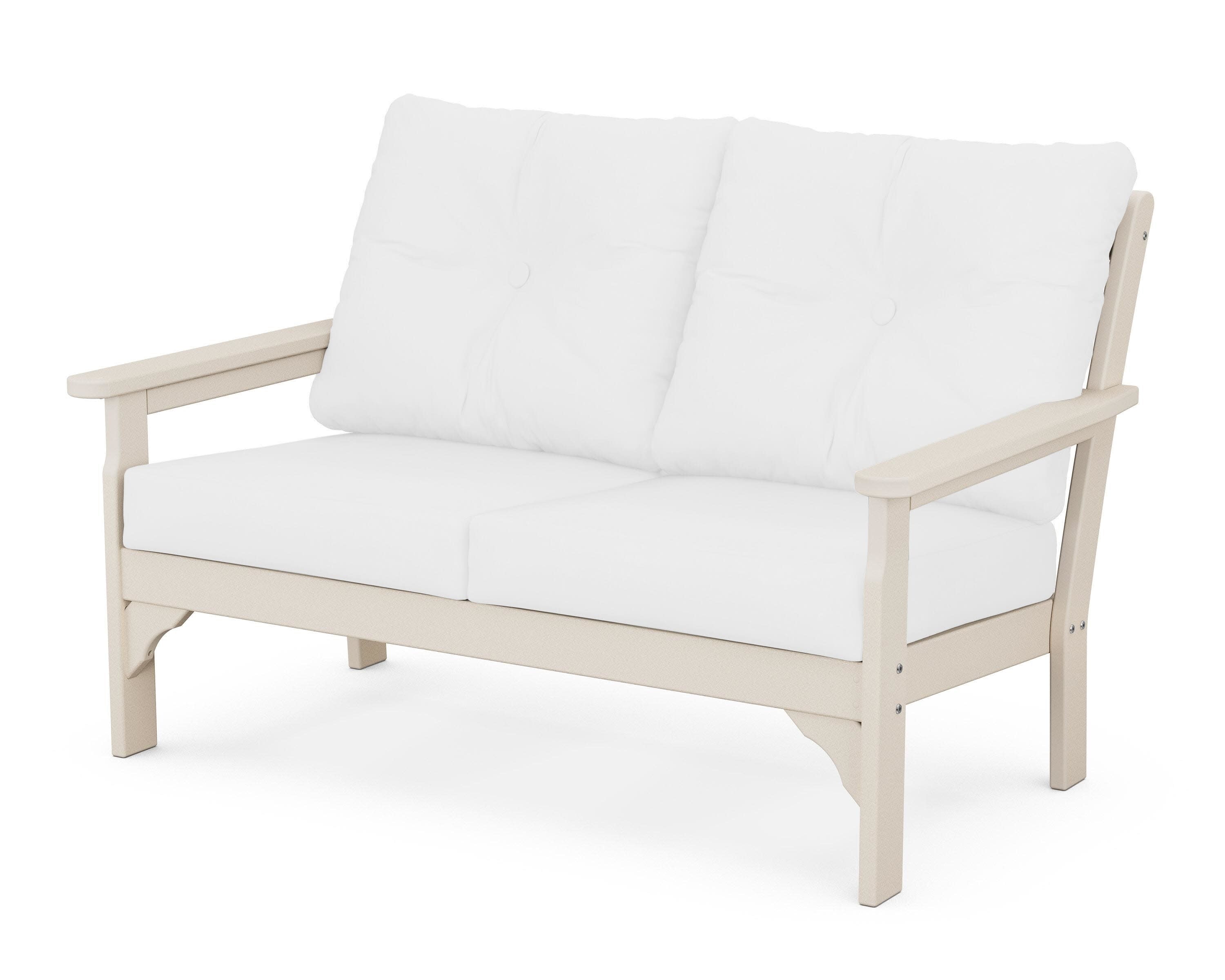Vineyard Deep Seating Loveseat in Sand / Natural