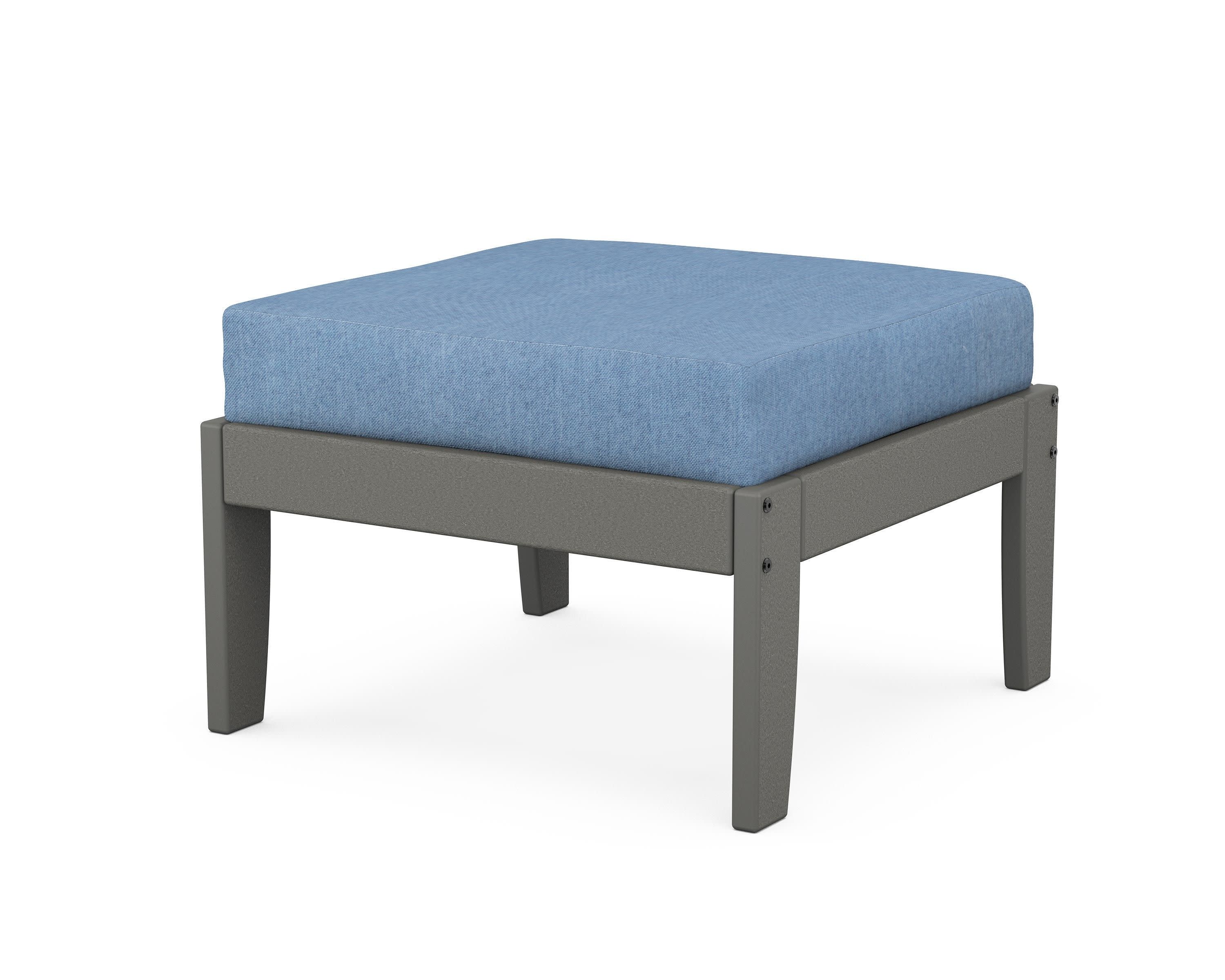Modular Ottoman - Classic in Slate Grey / Sky Blue