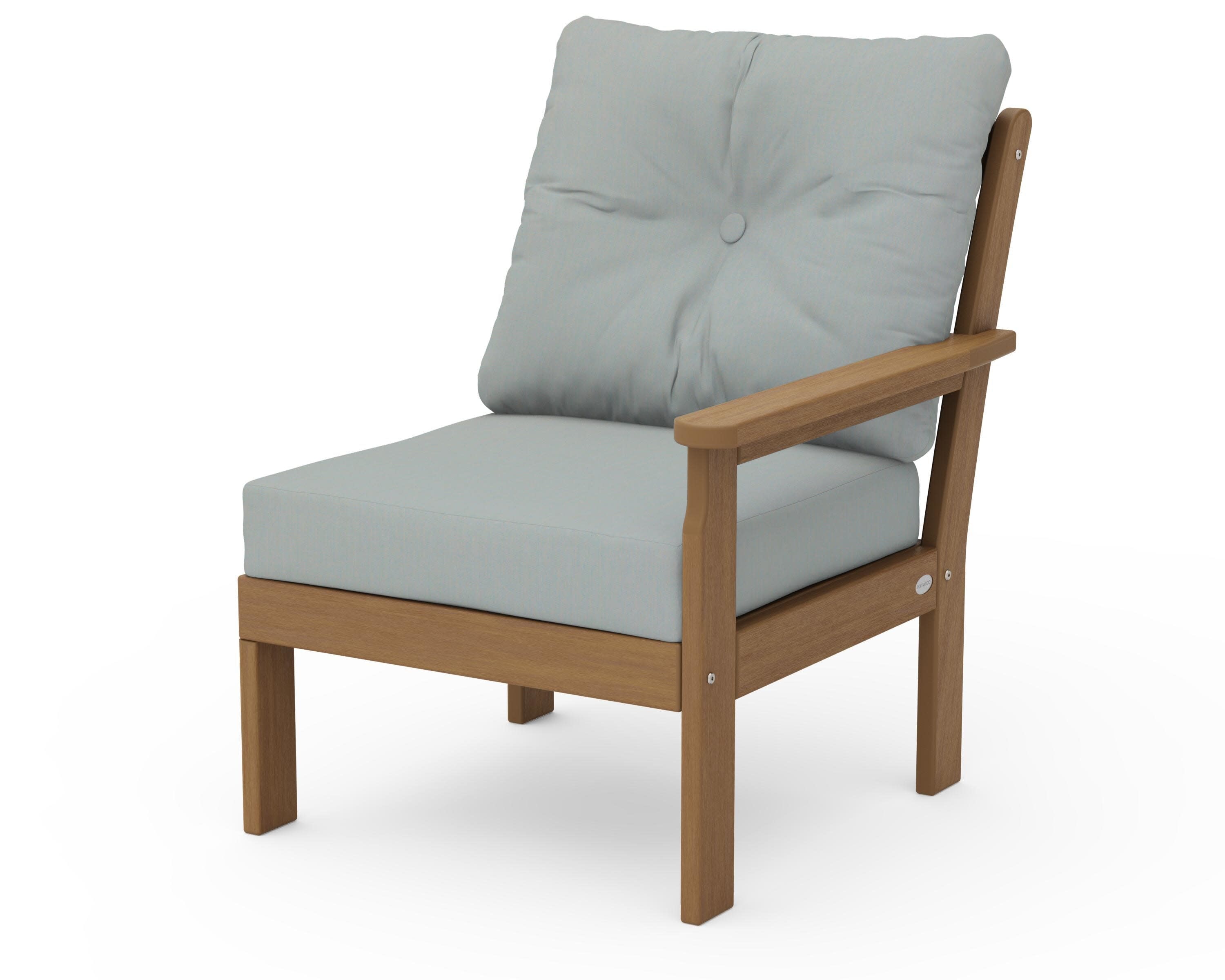 Vineyard Modular Right Arm Chair in Natural / Spa