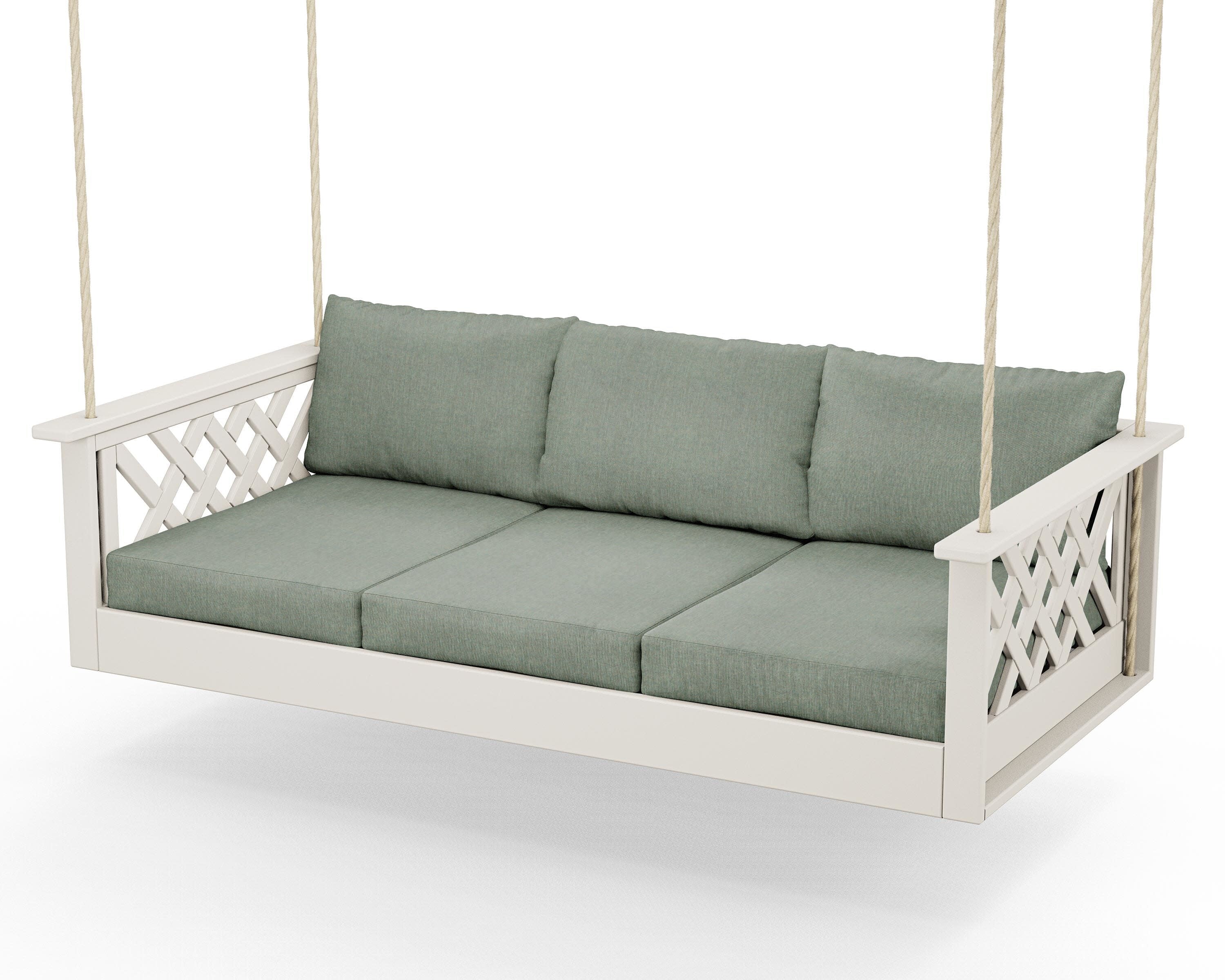 Wovendale Daybed Swing in Sand / Cast Sage
