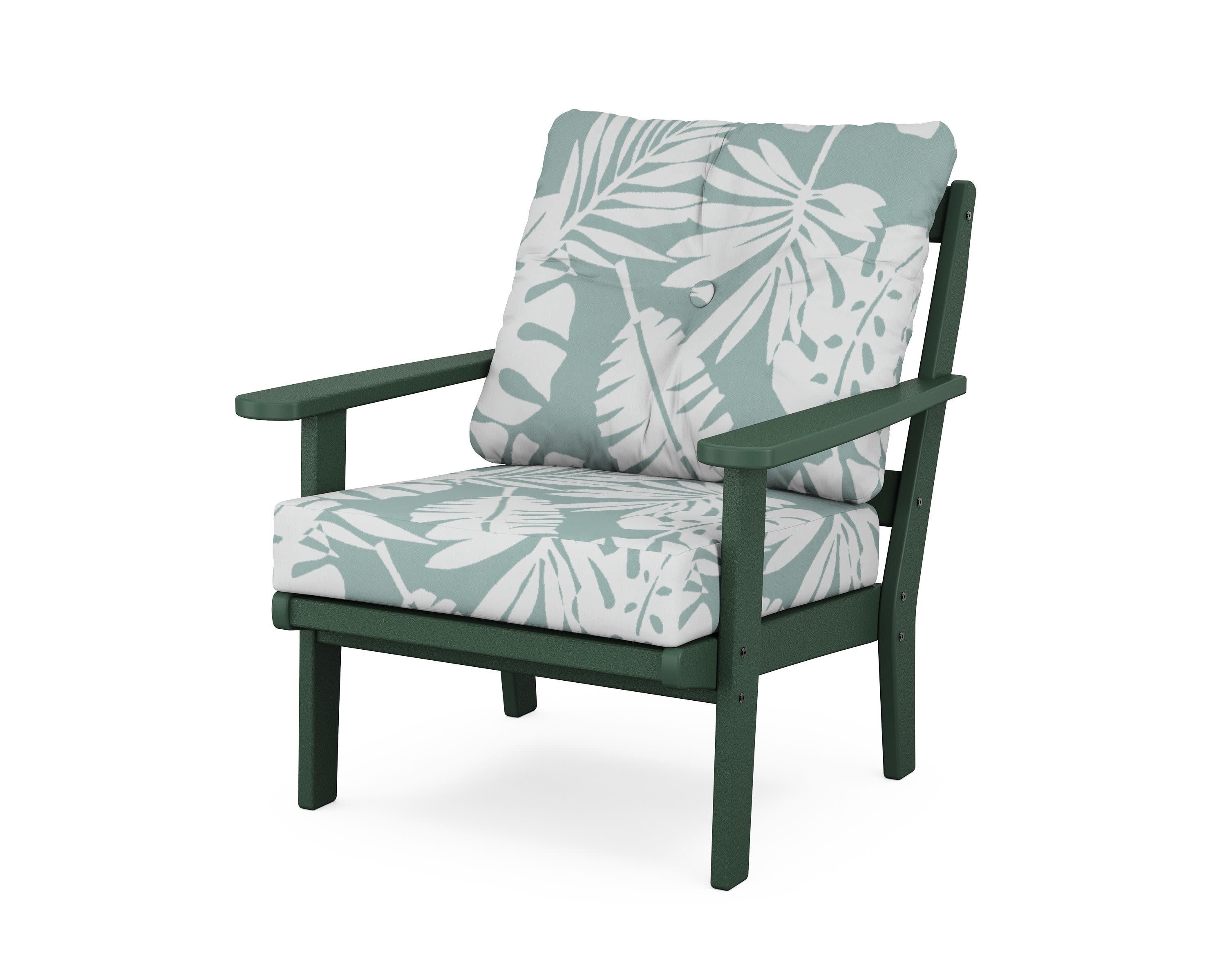Mission Deep Seating Chair in Green / Leaf Glacier Spa