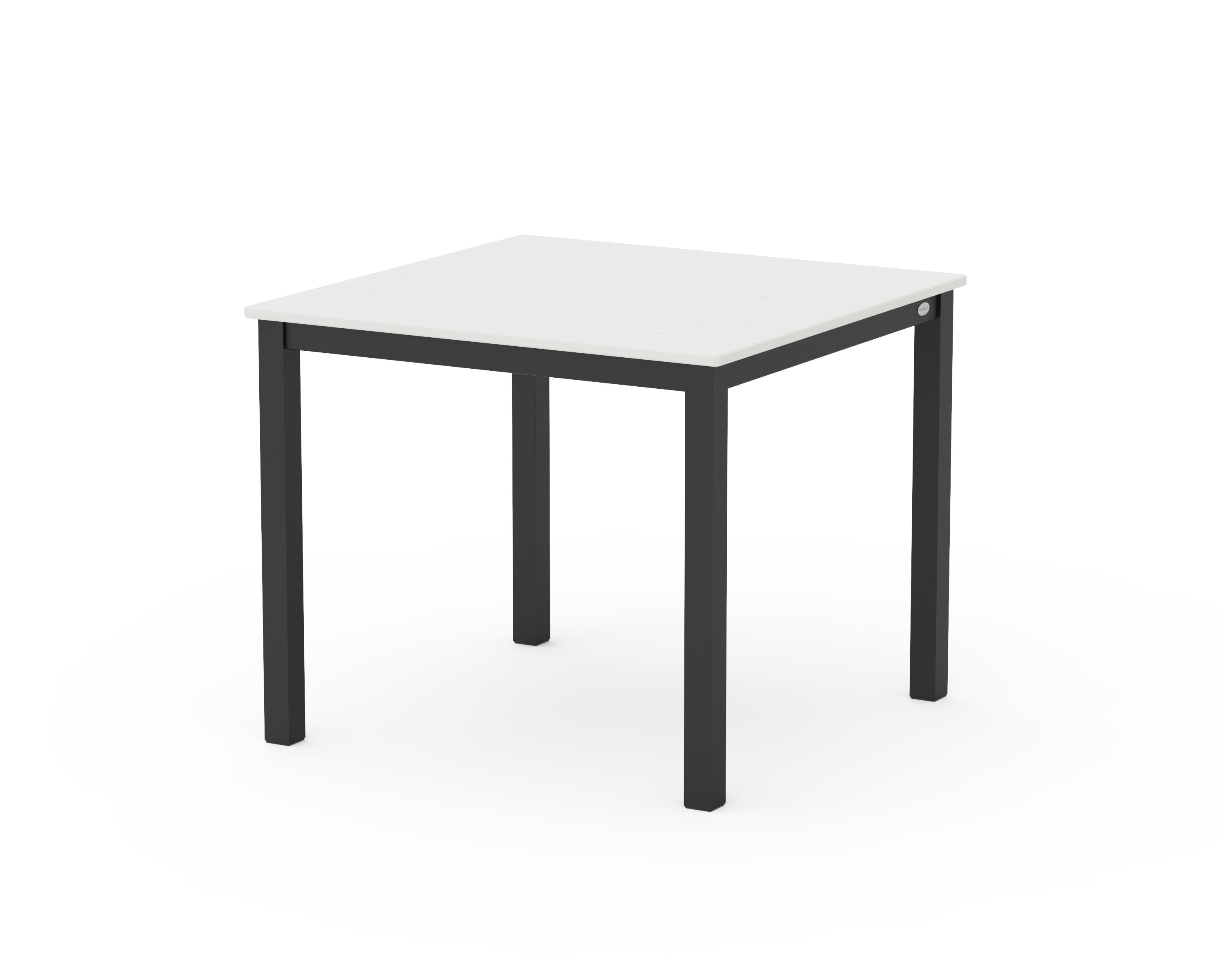 Main Street 36" x 36" Dining Table in Black / Vintage White