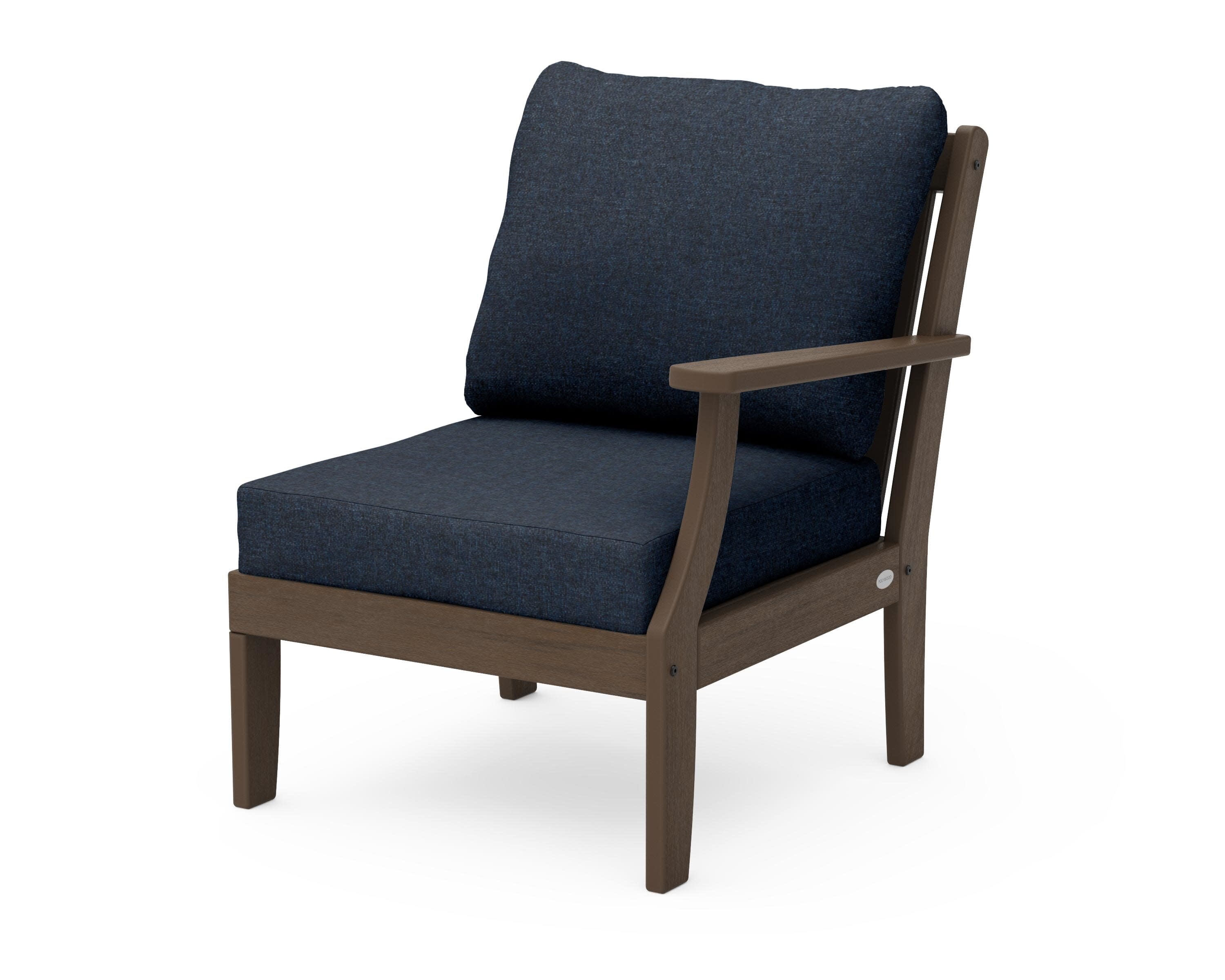 Braxton Modular Right Arm Chair in Kona / Marine Indigo