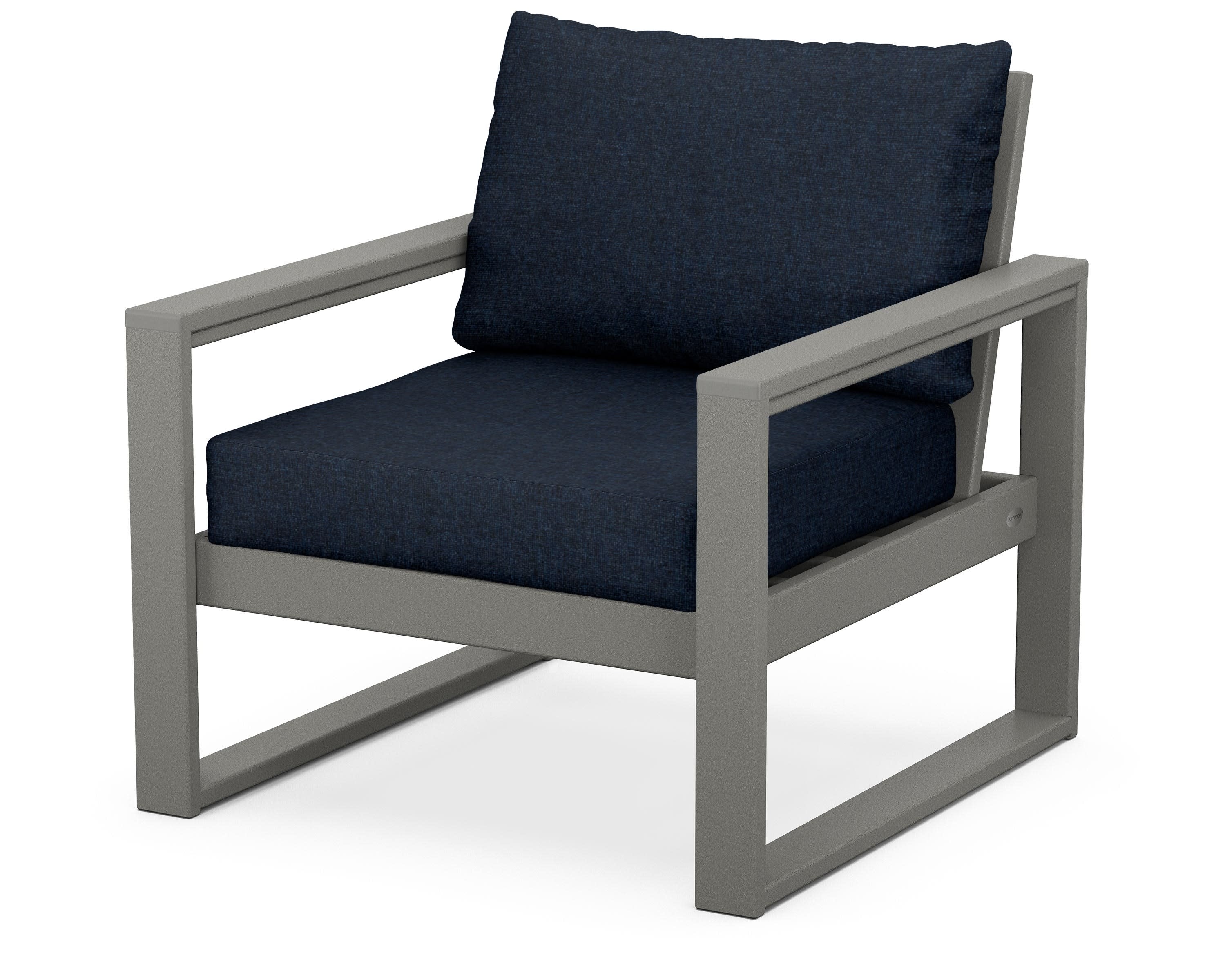 EDGE Club Chair in Slate Grey / Marine Indigo
