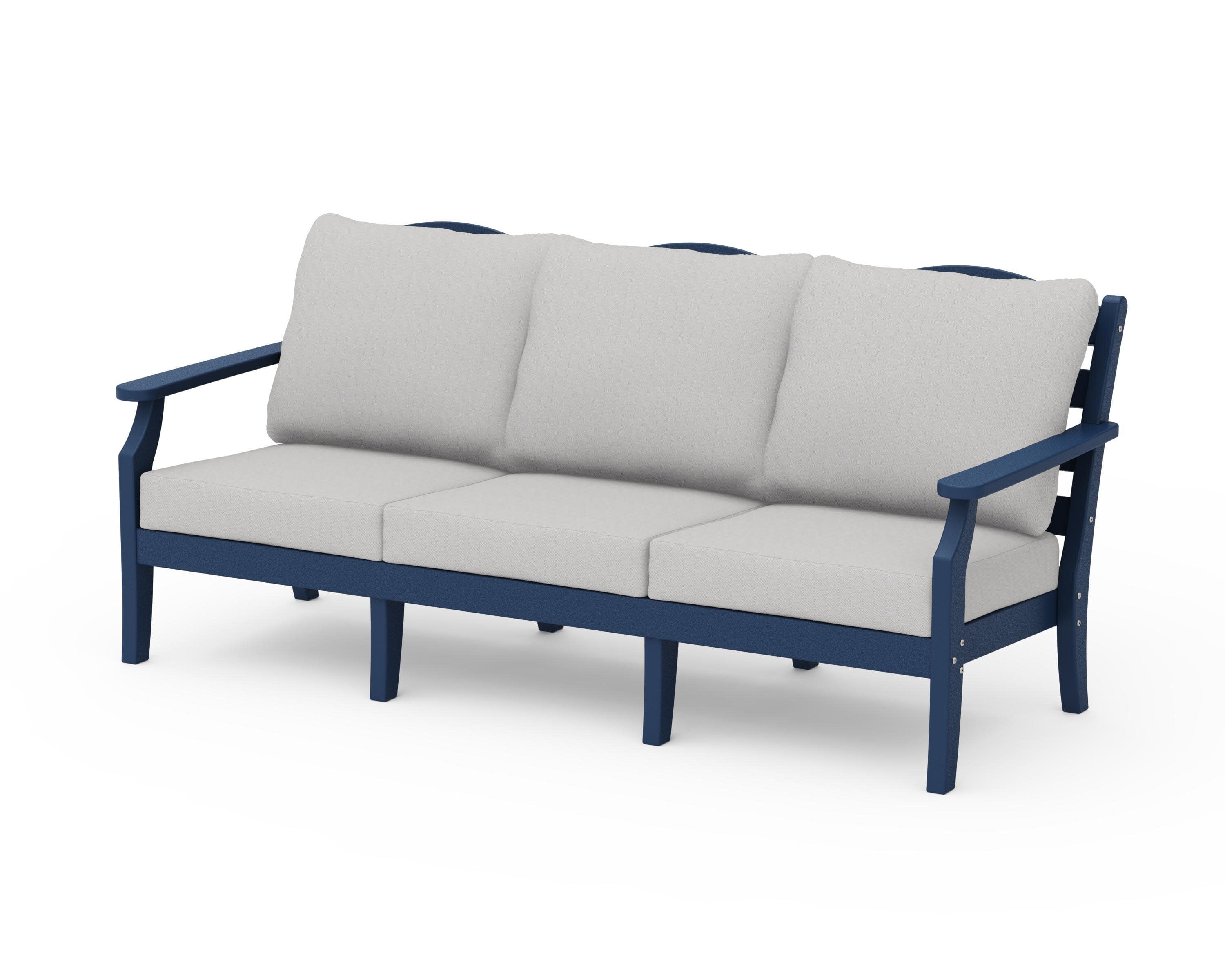 Savannah Deep Seating Sofa in Navy / Diamond in the Rough