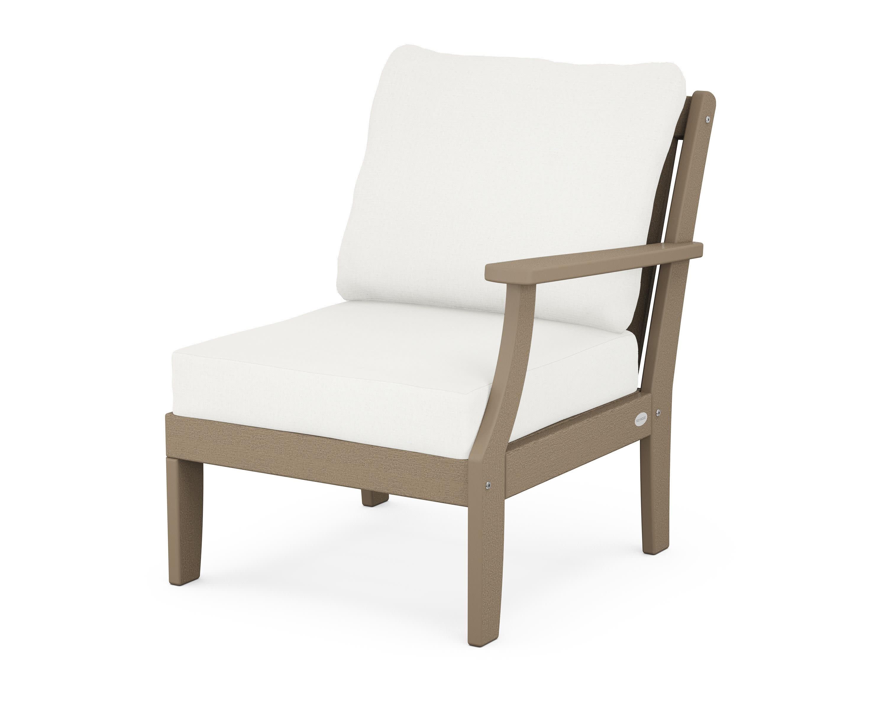 Braxton Modular Right Arm Chair in Vintage Sahara / Natural Linen