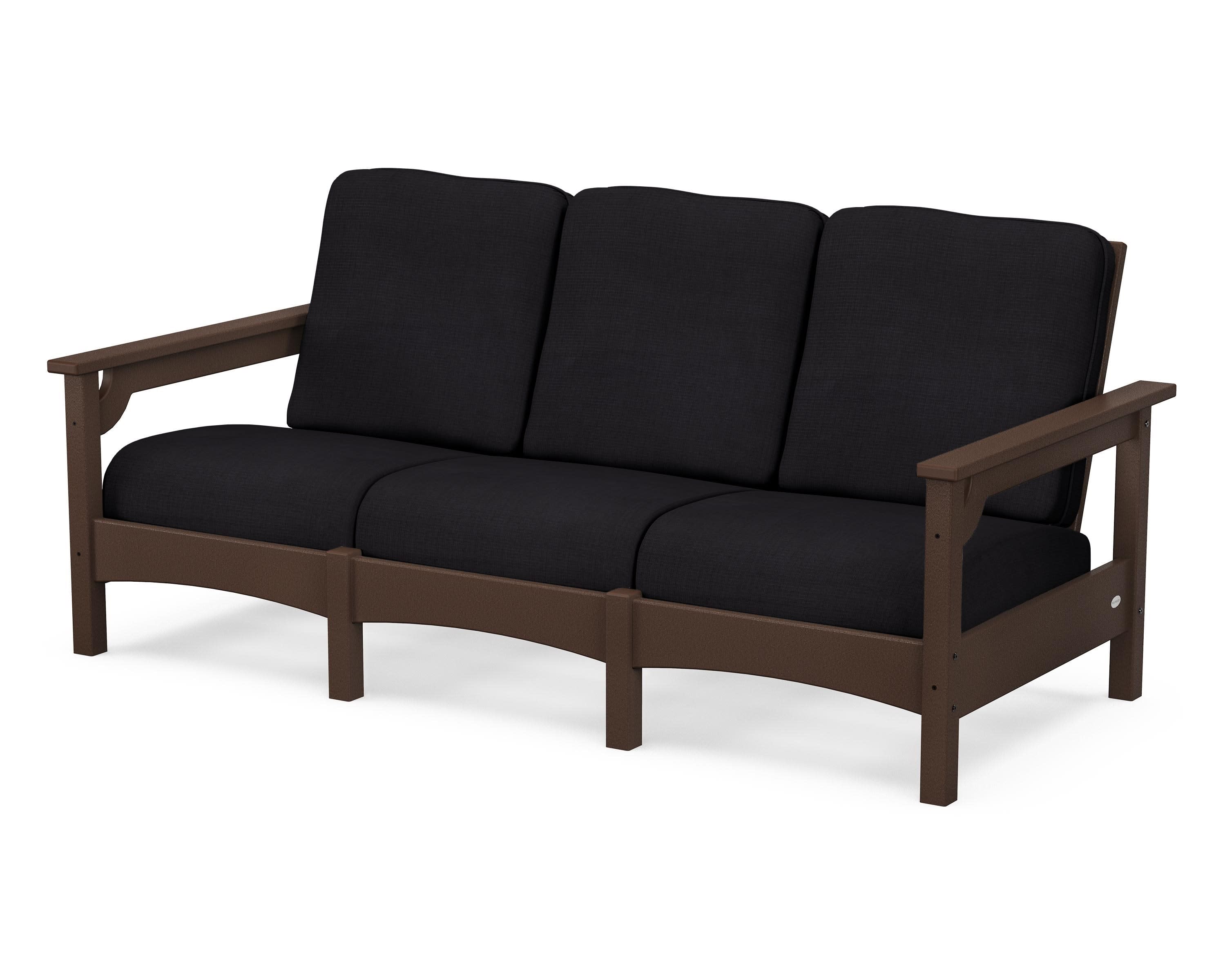 Club Sofa in Mahogany / Midnight Linen
